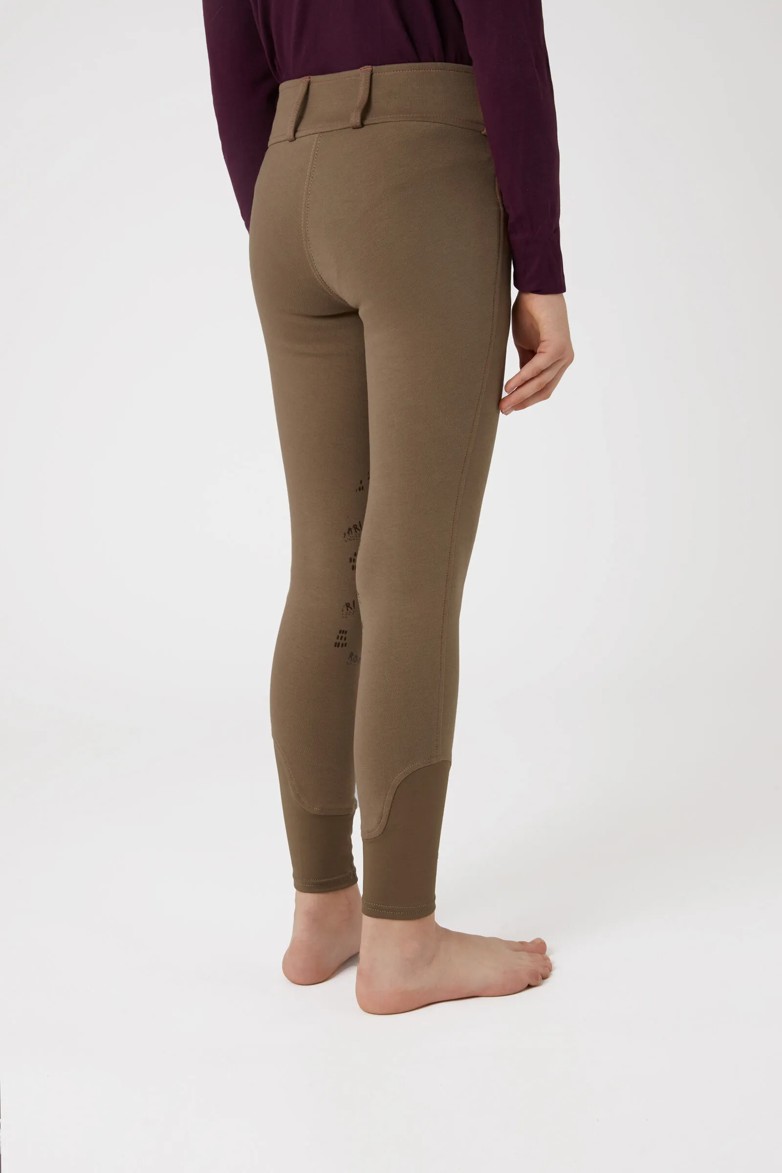 Horze Monster Pantaloni da equitazione con grip al ginocchio per bambini