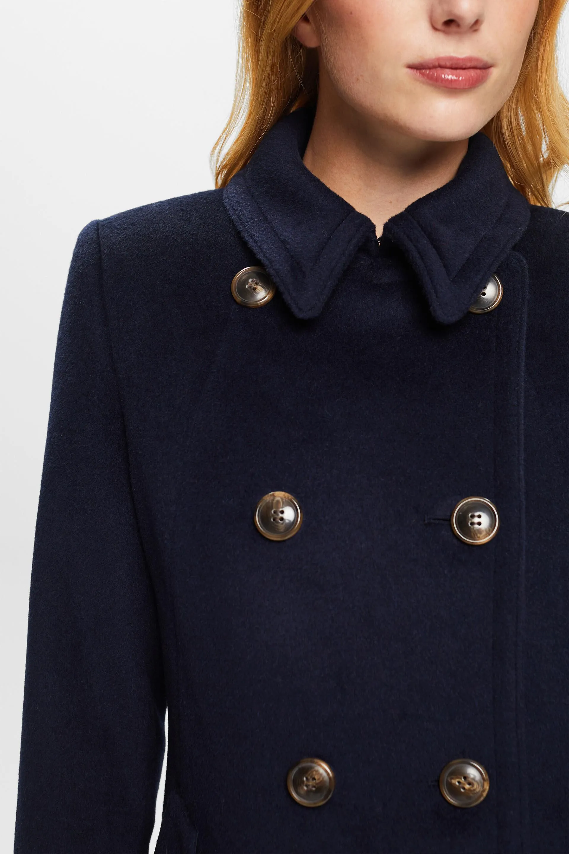 In materiale riciclato: Cappotto con lana