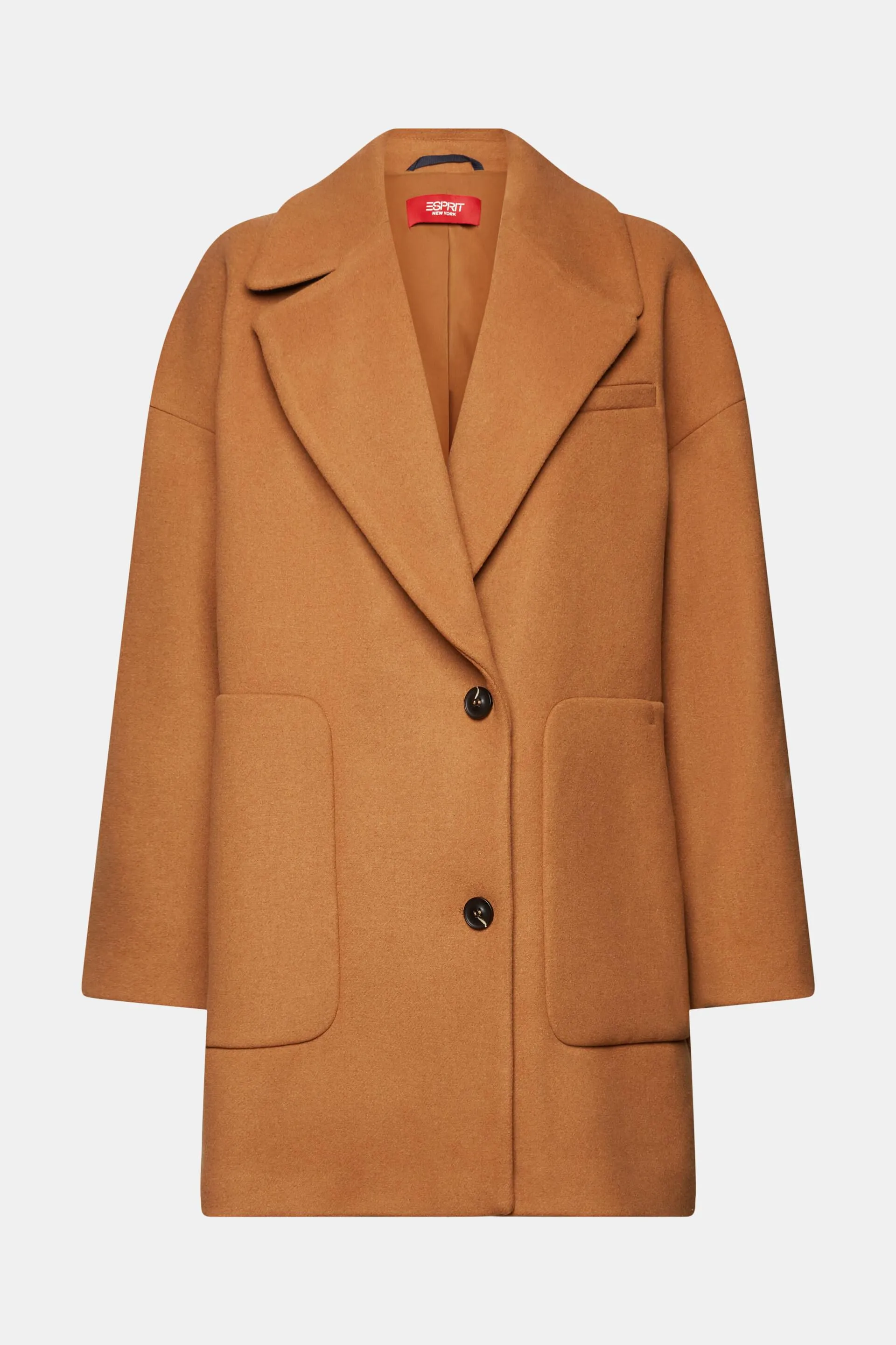 In materiale riciclato: cappotto in misto lana