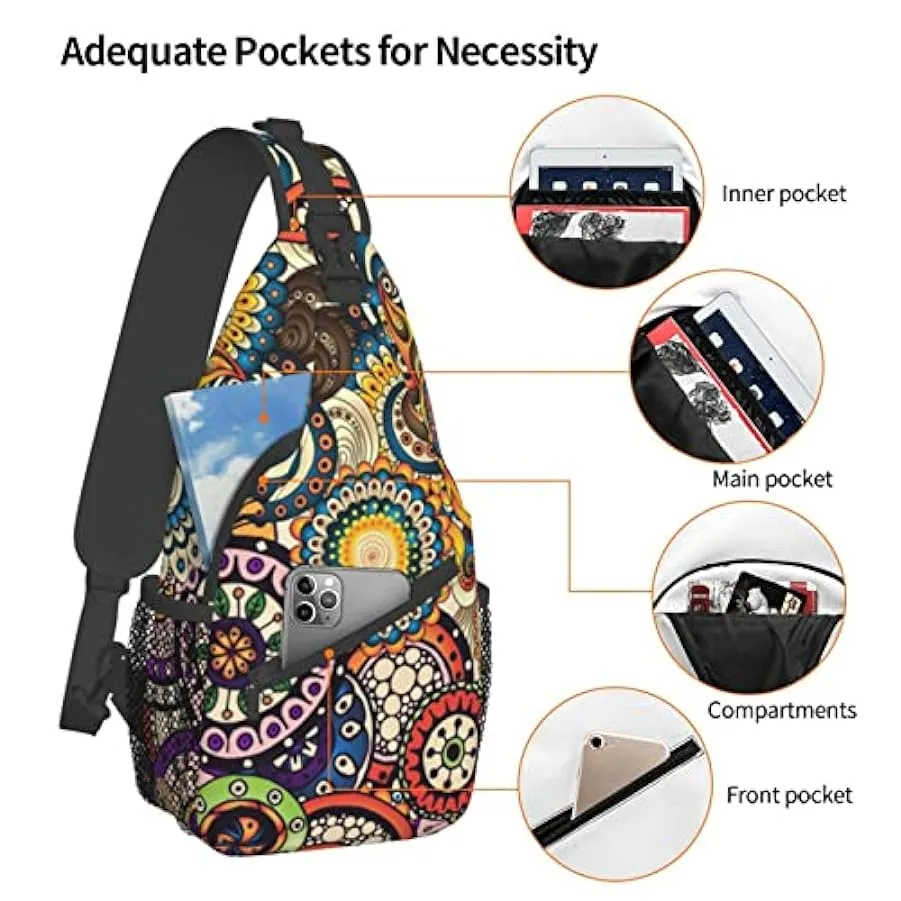 IUBBKI Zaino a tracolla Daypack Borsa a tracolla grande con portabottiglie per uomo Donna Palestra Viaggio Escursionismo Borse p