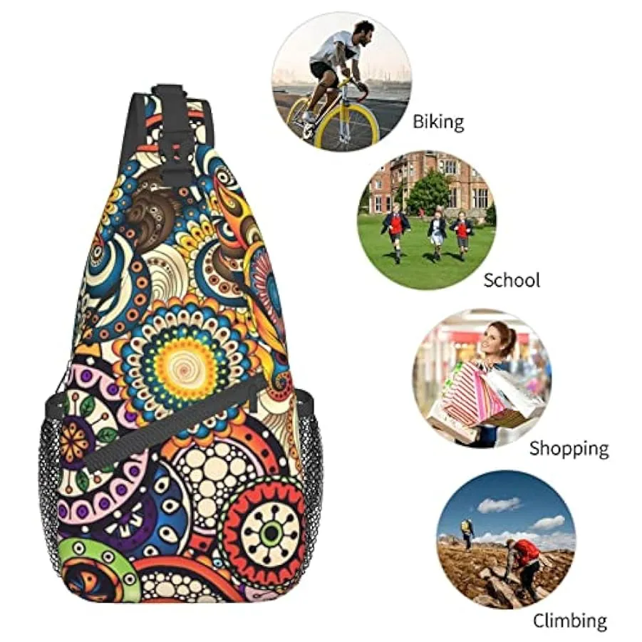 IUBBKI Zaino a tracolla Daypack Borsa a tracolla grande con portabottiglie per uomo Donna Palestra Viaggio Escursionismo Borse p