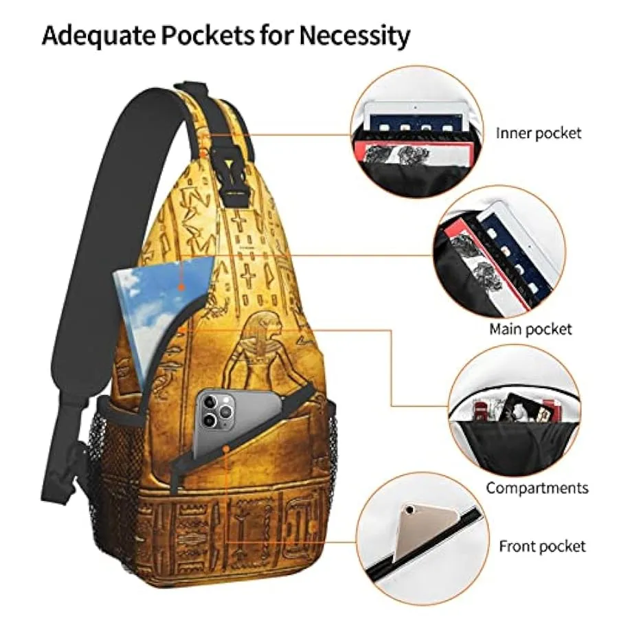 IUBBKI Zaino a tracolla Daypack Borsa a tracolla grande con portabottiglie per uomo Donna Palestra Viaggio Escursionismo Borse p