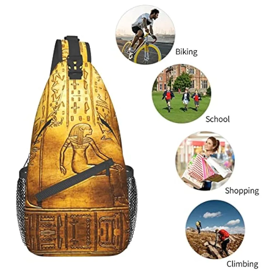 IUBBKI Zaino a tracolla Daypack Borsa a tracolla grande con portabottiglie per uomo Donna Palestra Viaggio Escursionismo Borse p