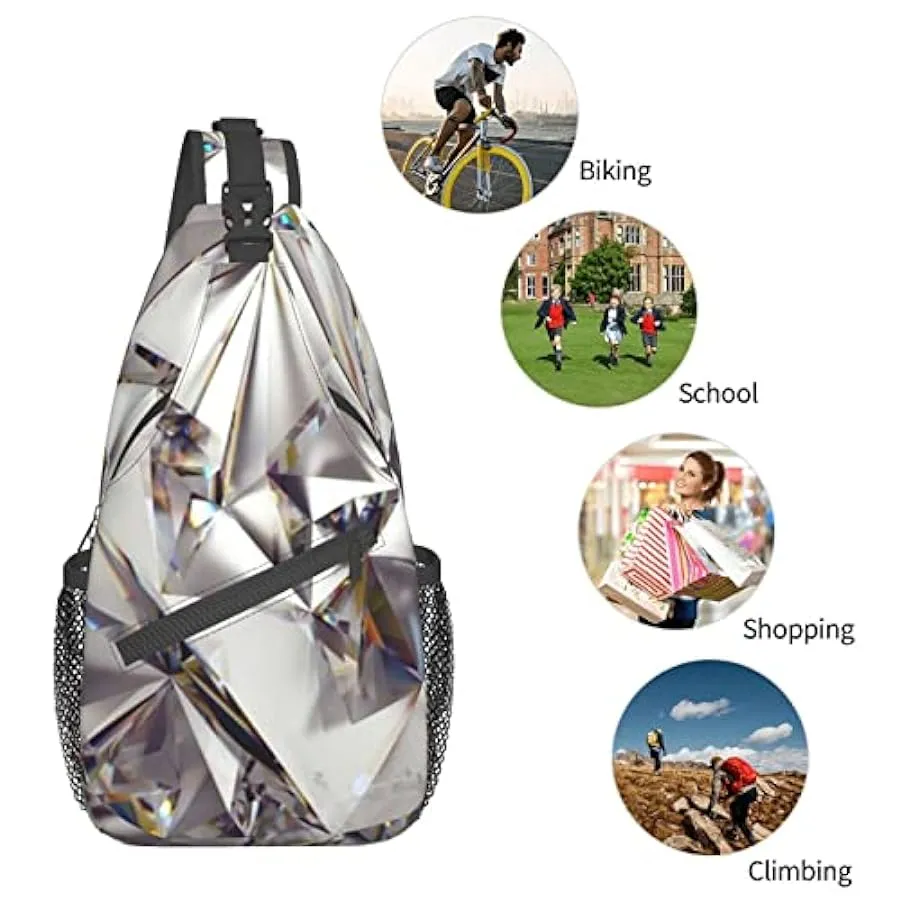 IUBBKI Zaino a tracolla Daypack Borsa a tracolla grande con portabottiglie per uomo Donna Palestra Viaggio Escursionismo Borse p