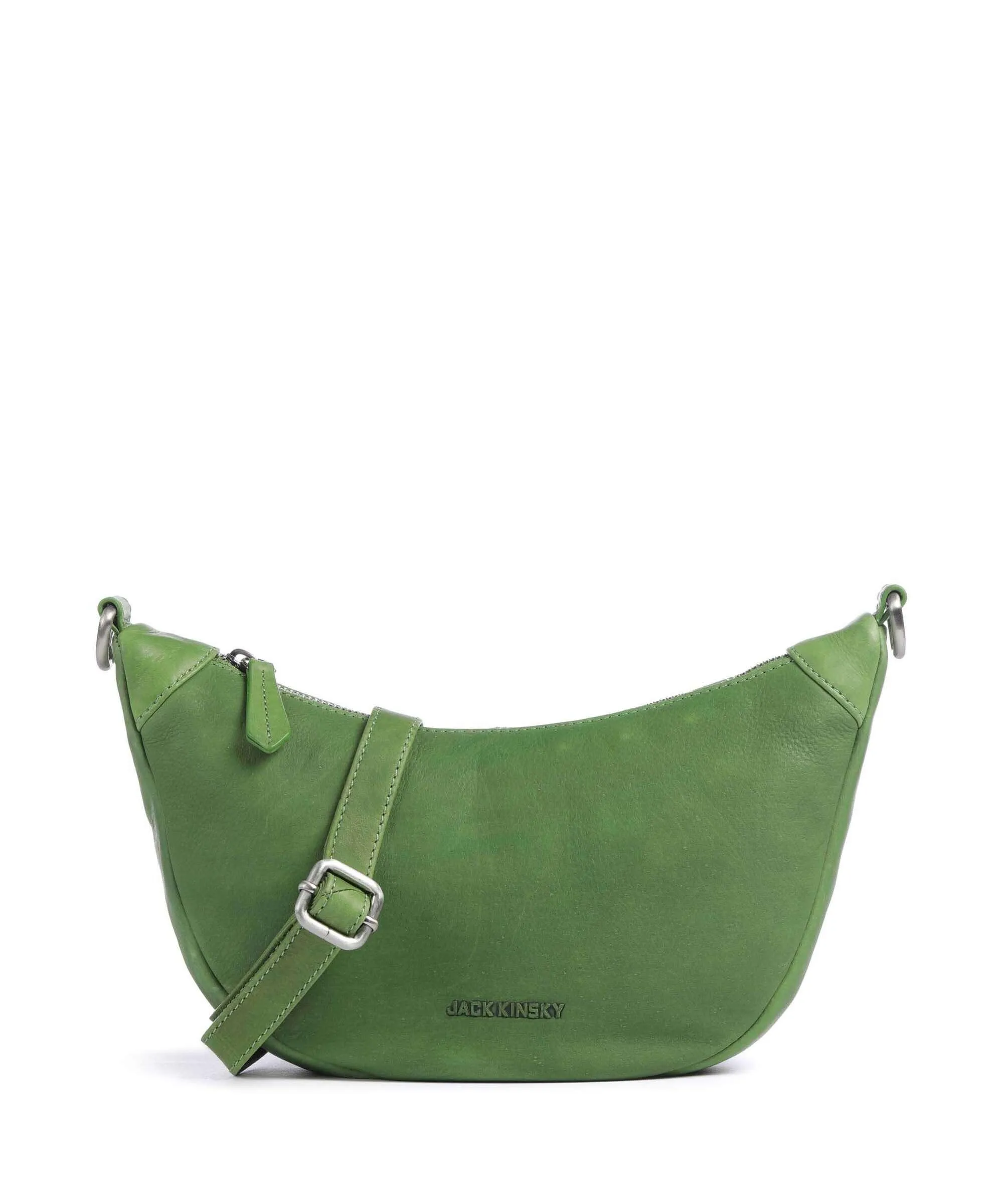  Jack Kinsky Aruba 2 Borsa a tracolla pelle a grana fine verde  