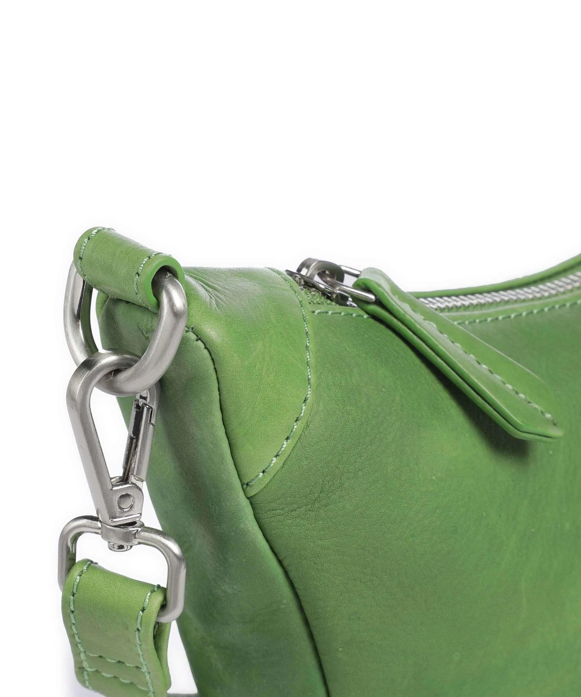  Jack Kinsky Aruba 2 Borsa a tracolla pelle a grana fine verde  