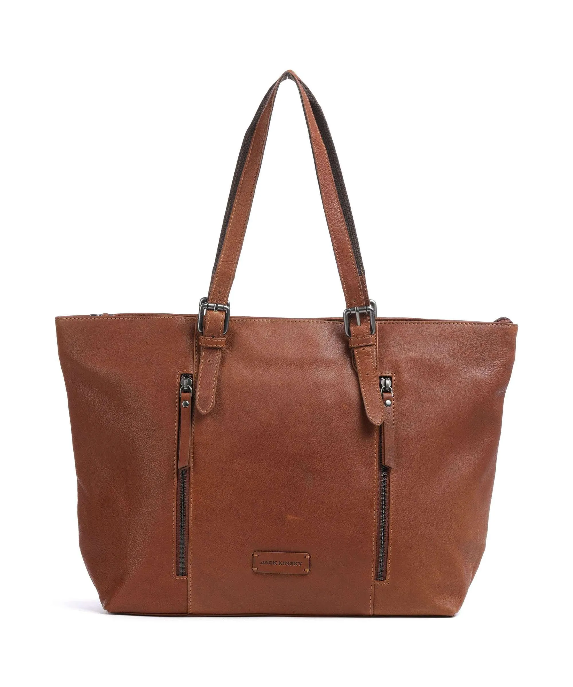  Jack Kinsky Montreal 25N Borsa shopper pelle granulata cognac  
