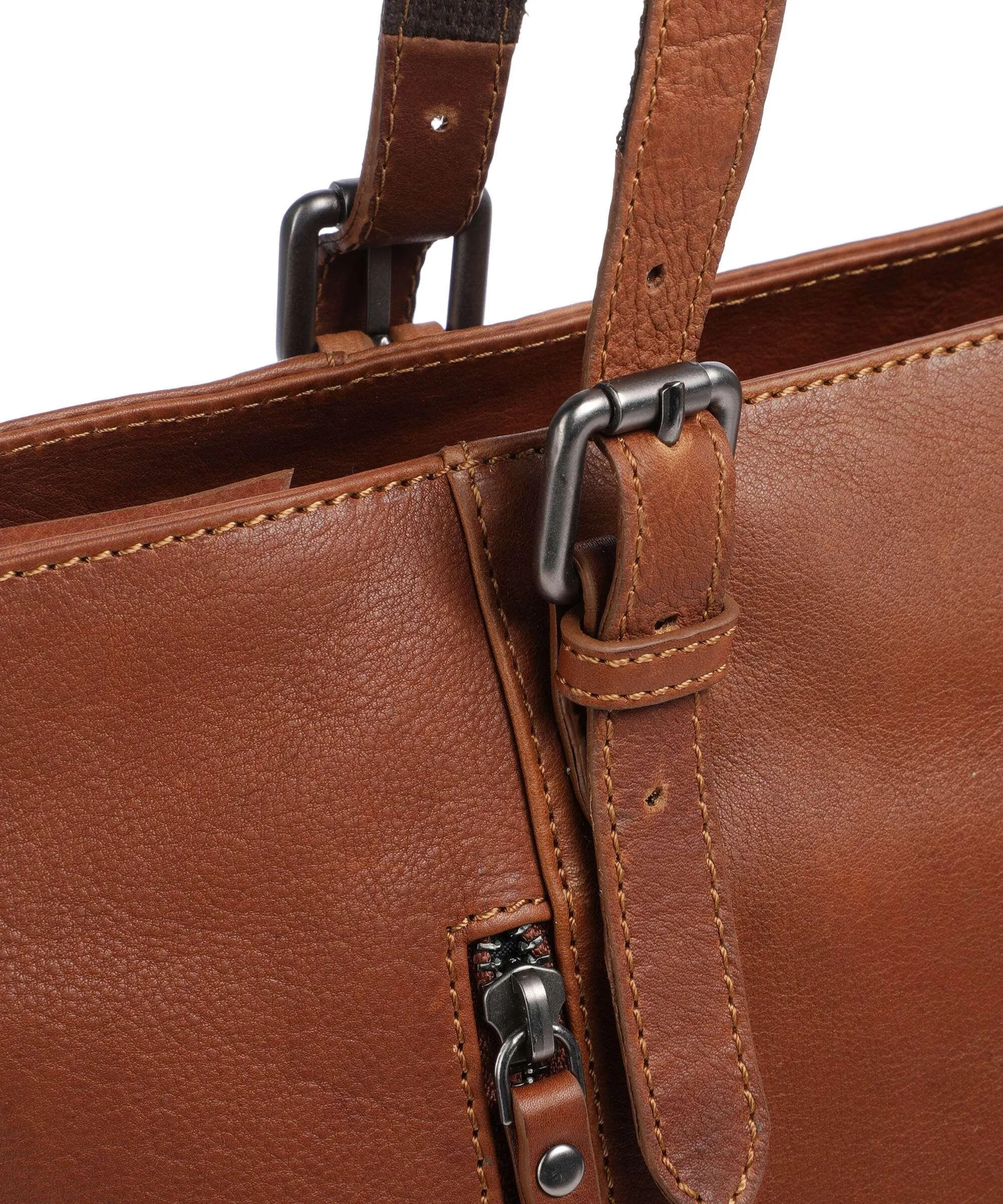  Jack Kinsky Montreal 25N Borsa shopper pelle granulata cognac  