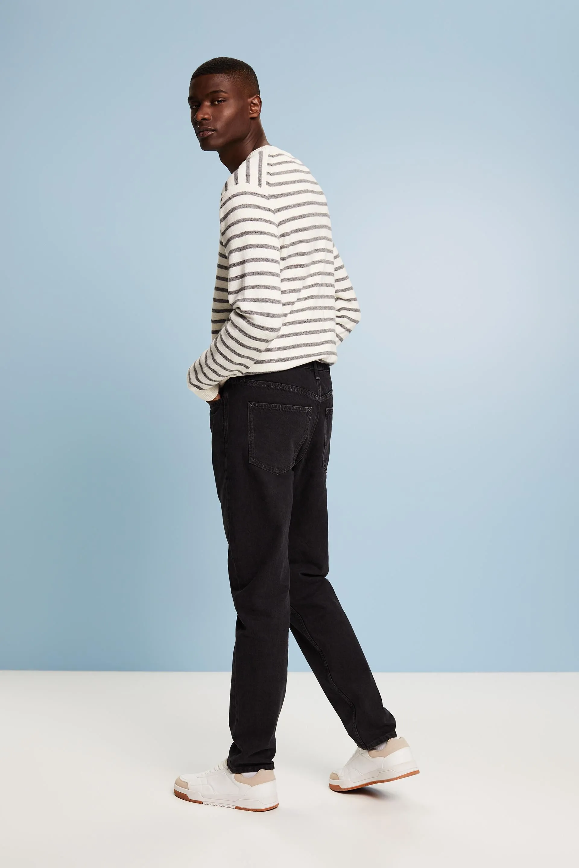 Jeans tapered a vita media