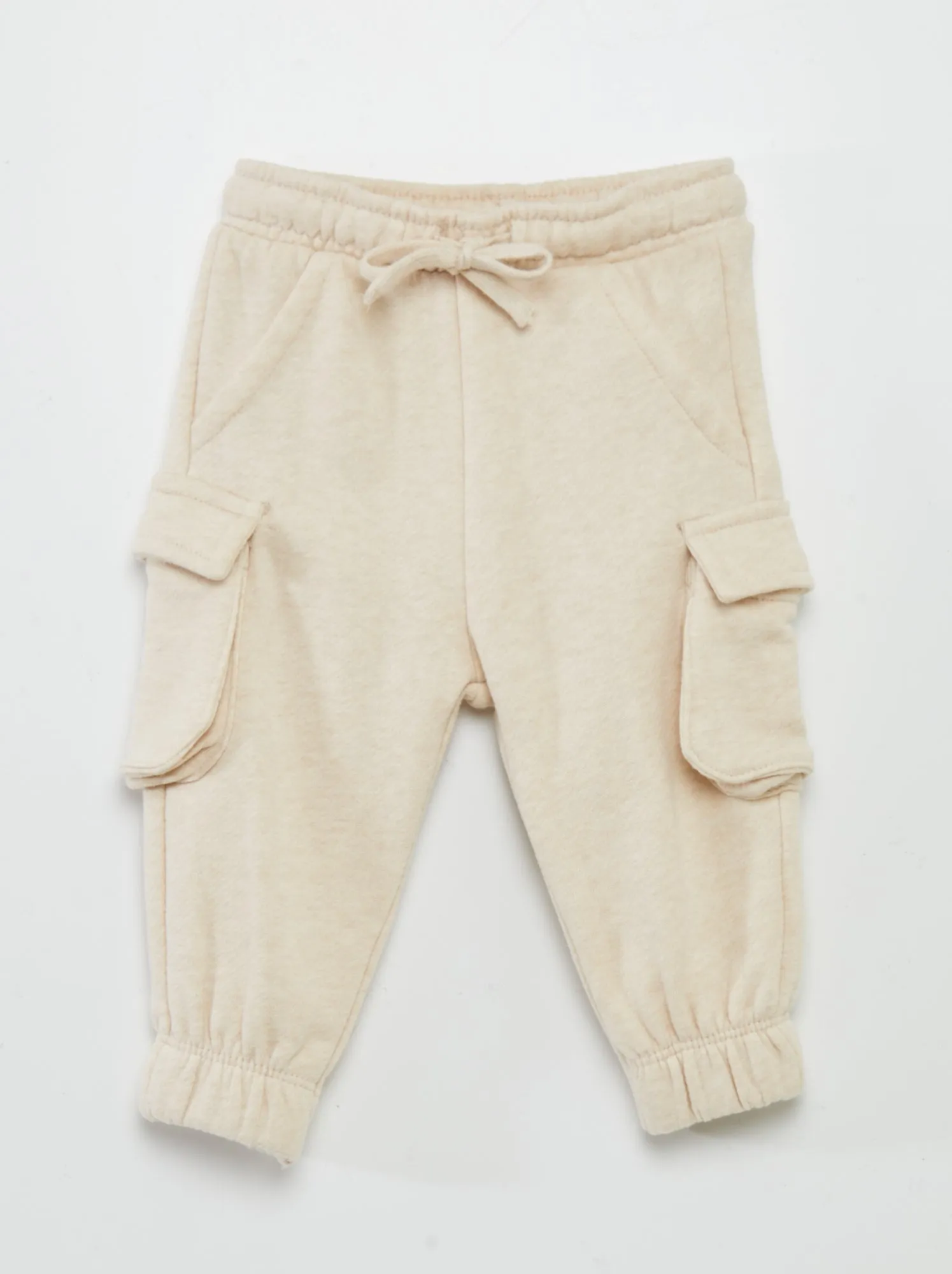 Joggers con tasche con patta - BEIGE