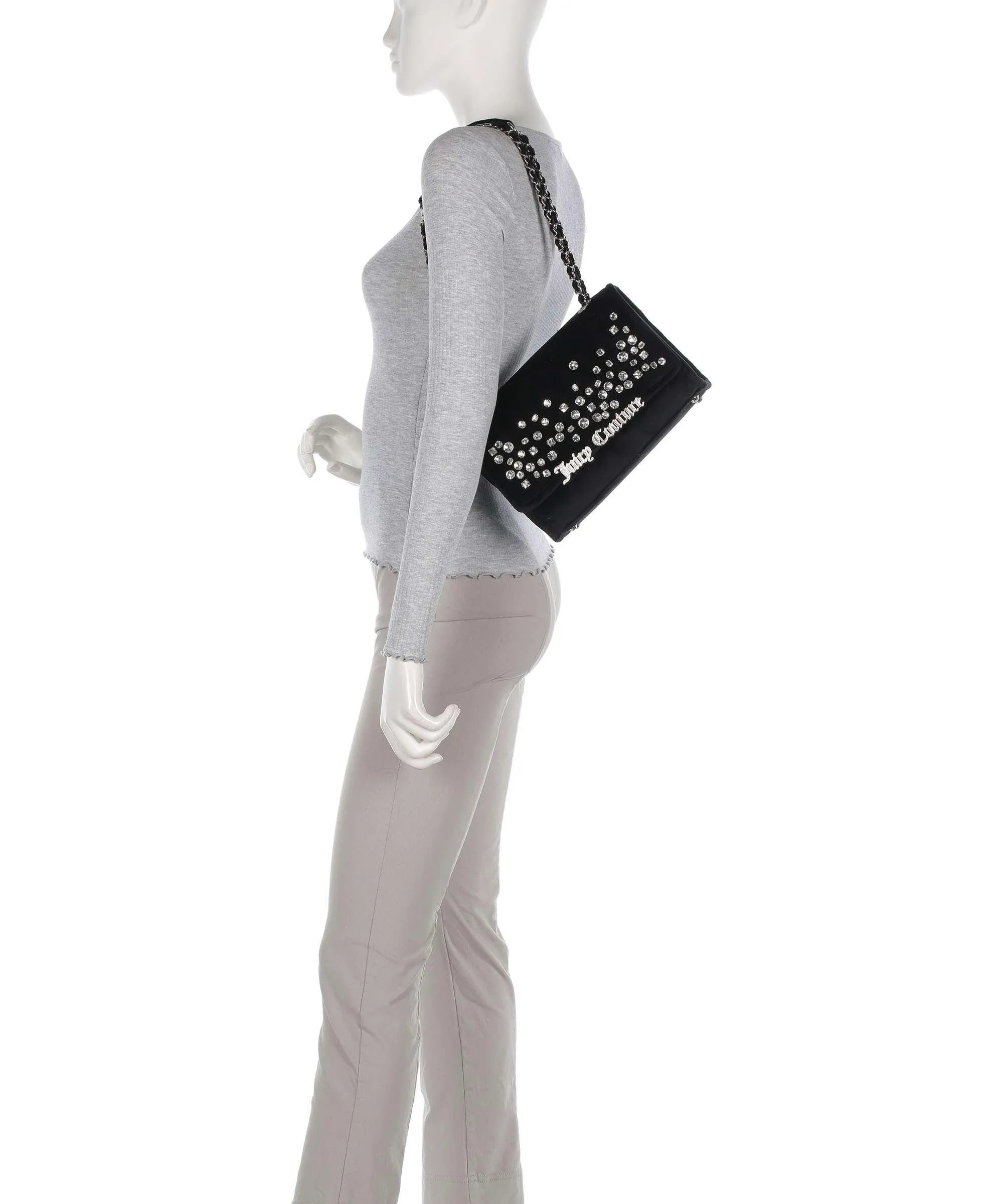  Juicy Couture Iris Borsa a spalla poliestere nero  