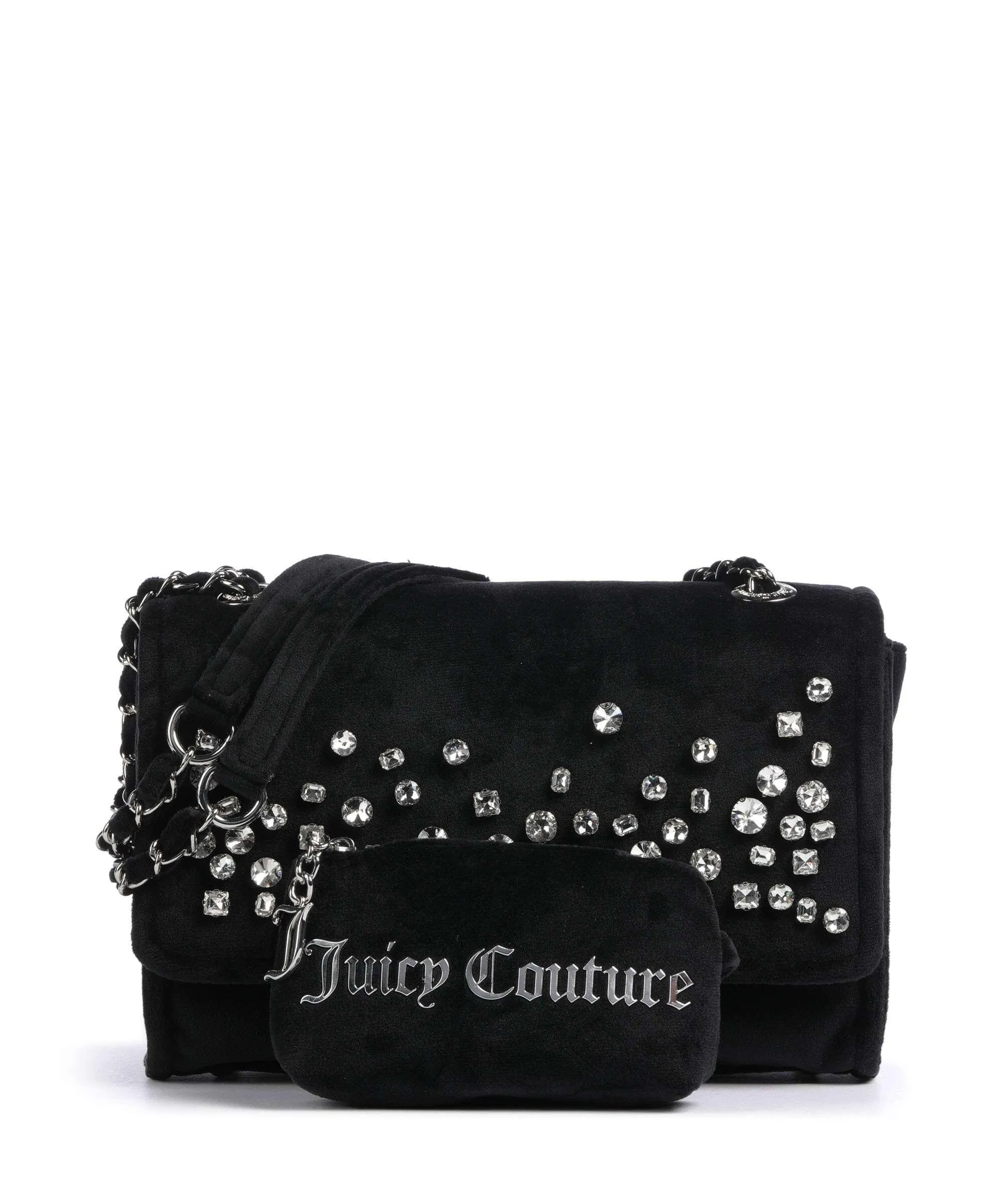  Juicy Couture Iris Borsa a spalla poliestere nero  