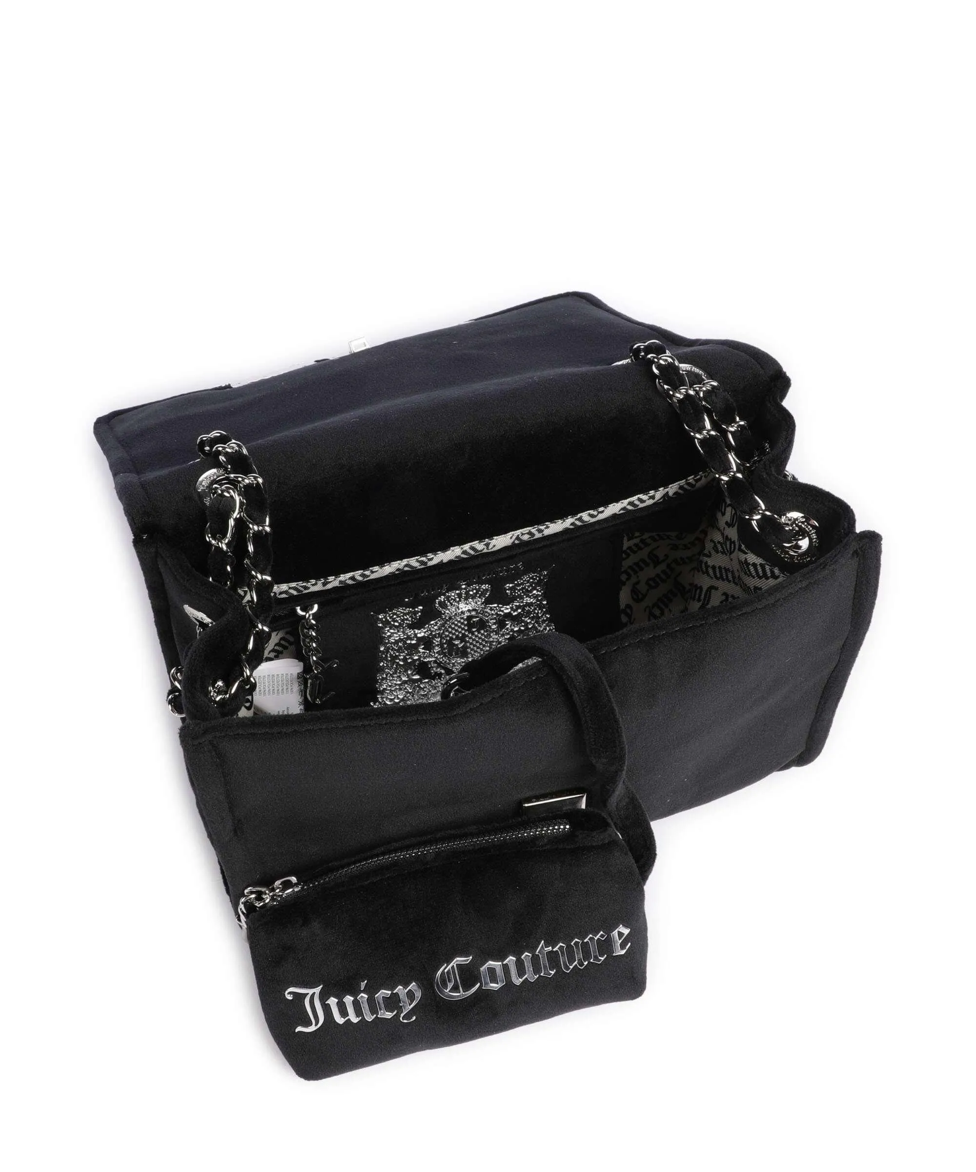  Juicy Couture Iris Borsa a spalla poliestere nero  