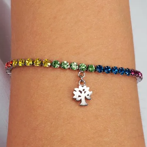 La Petite Story | Bracciale Tennis Multicolor Family