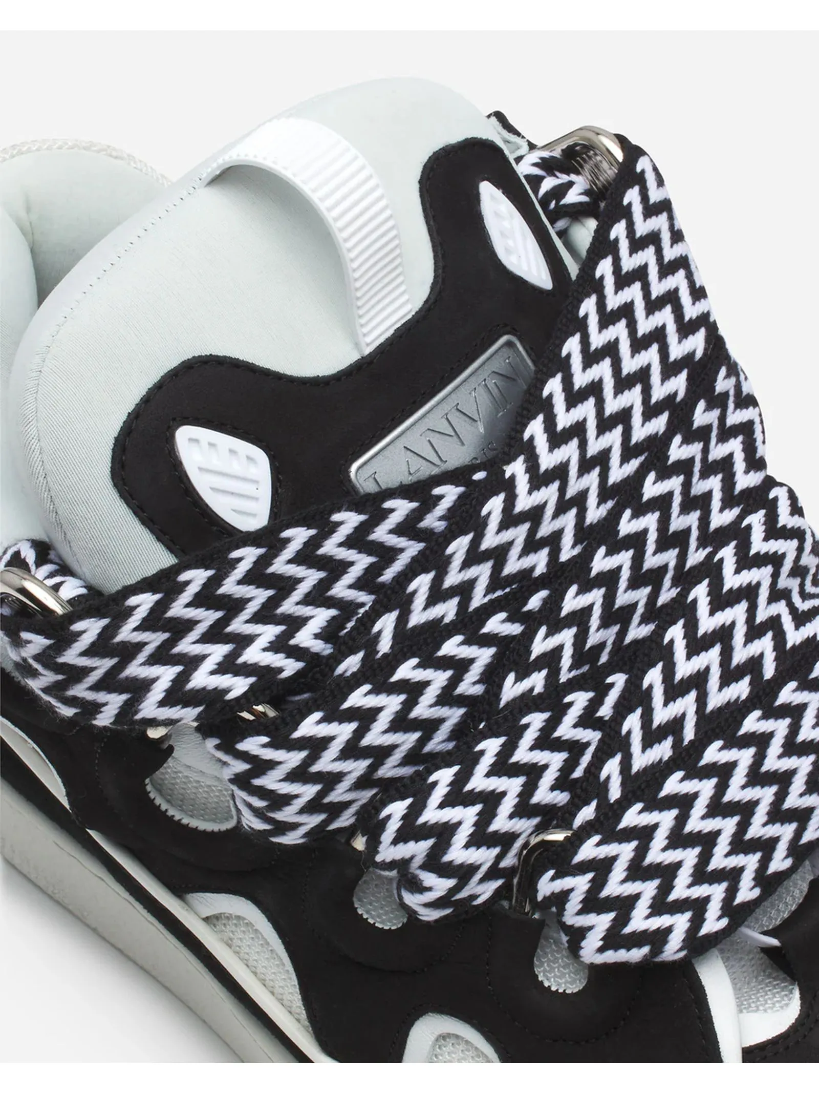LANVIN Calzature,Sneakers Sneakers Curb nero e bianco 