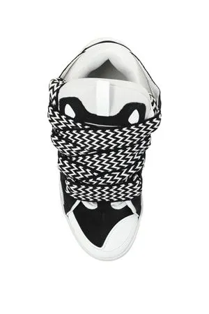 LANVIN Calzature,Sneakers Sneakers Curb nero e bianco 