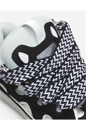 LANVIN Calzature,Sneakers Sneakers Curb nero e bianco 