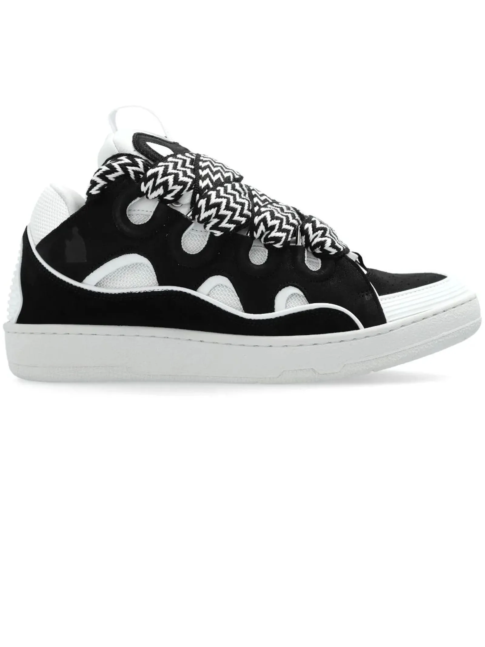 LANVIN Calzature,Sneakers Sneakers Curb nero e bianco 