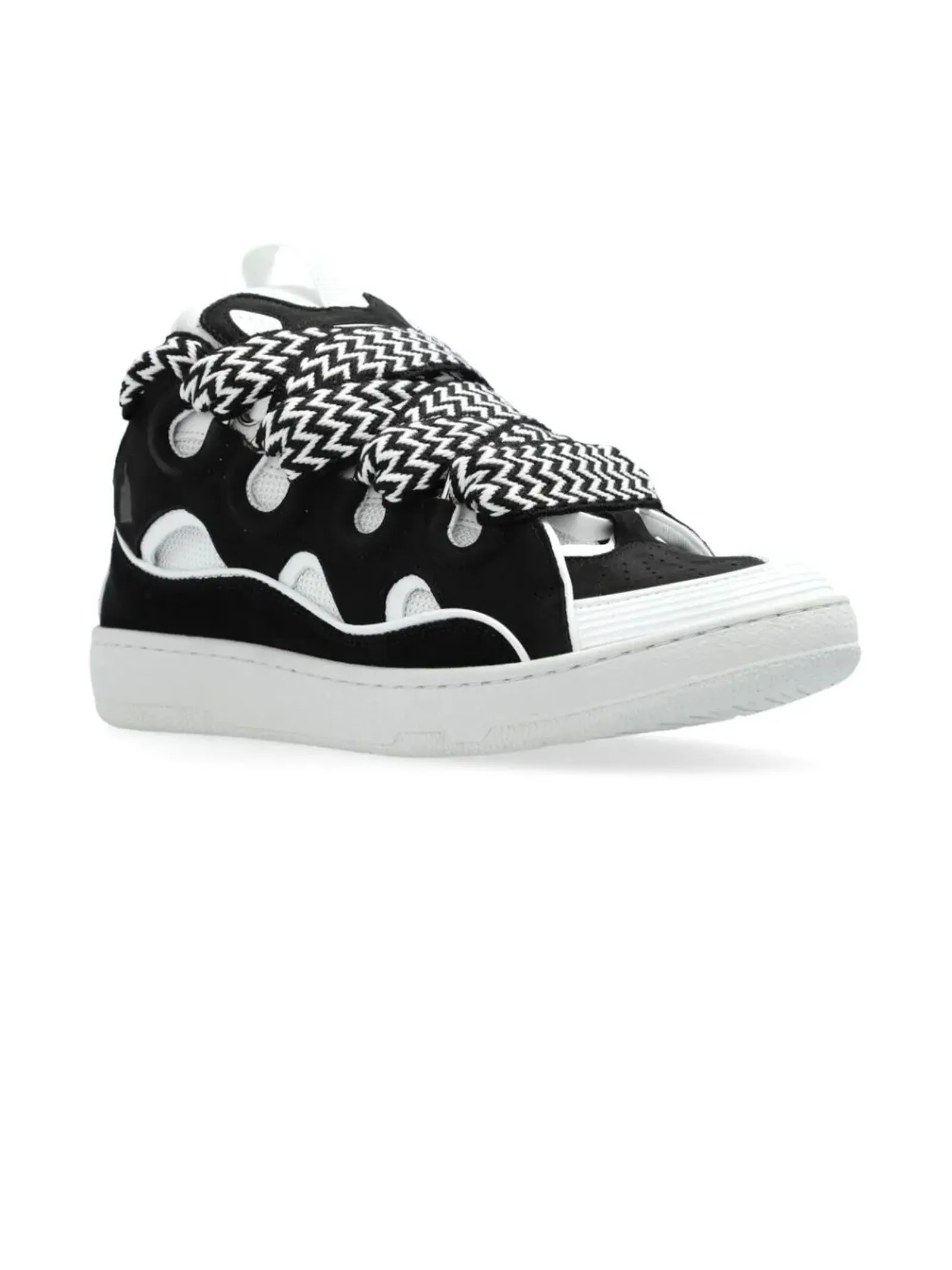 LANVIN Calzature,Sneakers Sneakers Curb nero e bianco 