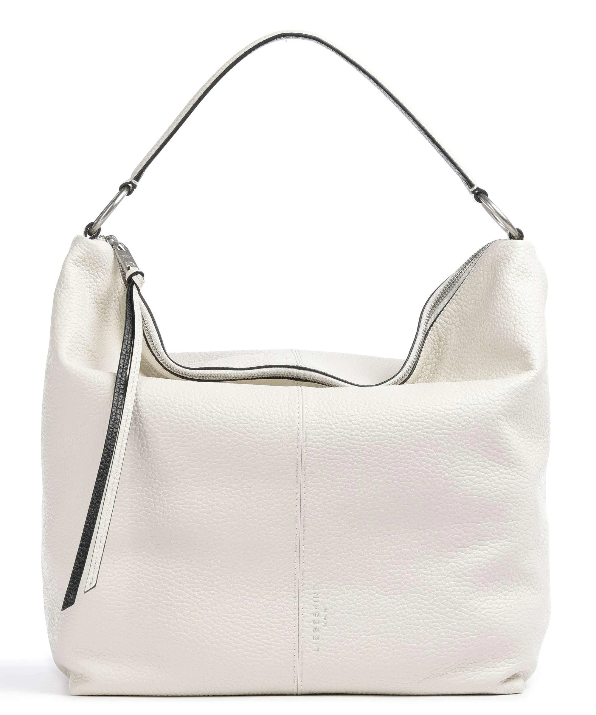  Liebeskind Aissa Heavy Pebble L Borsa hobo pelle granulata avorio  