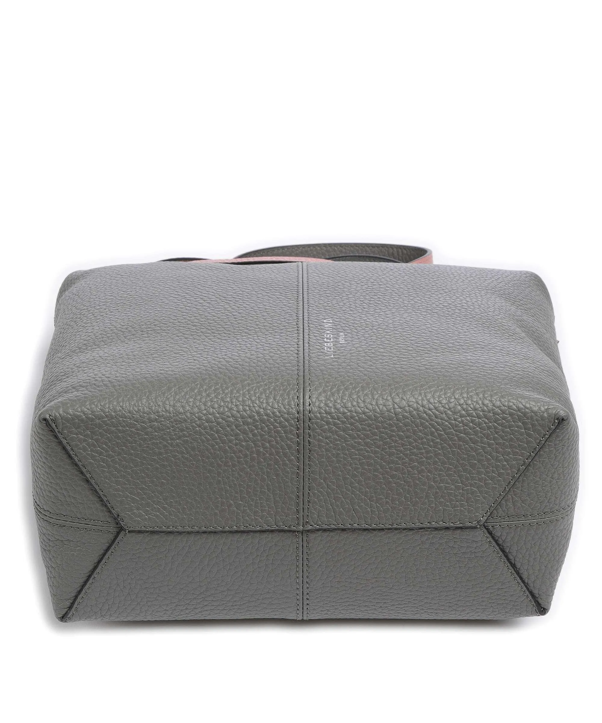  Liebeskind Aissa Heavy Pebble S Borsa hobo pelle granulata grigio scuro  