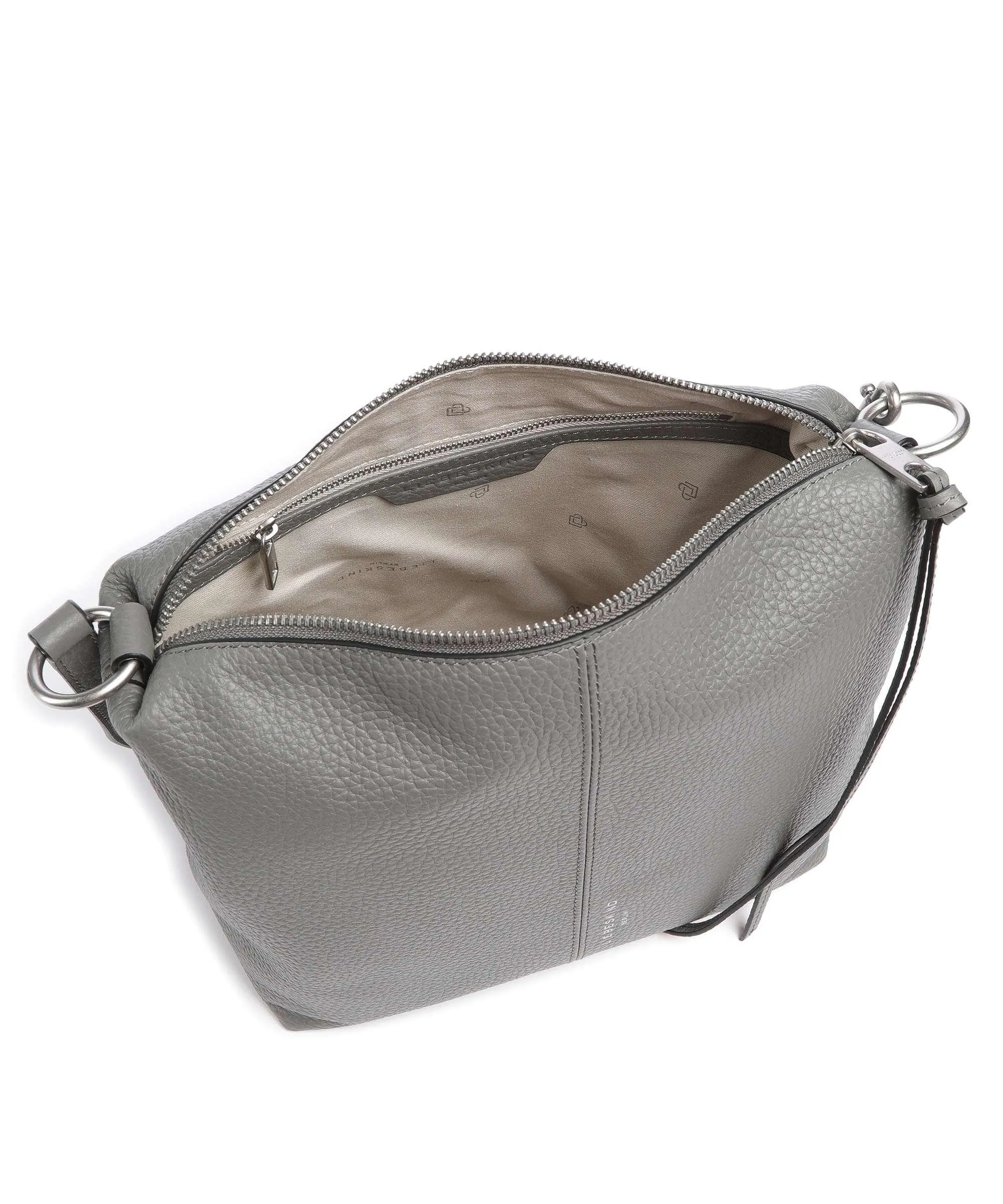  Liebeskind Aissa Heavy Pebble S Borsa hobo pelle granulata grigio scuro  