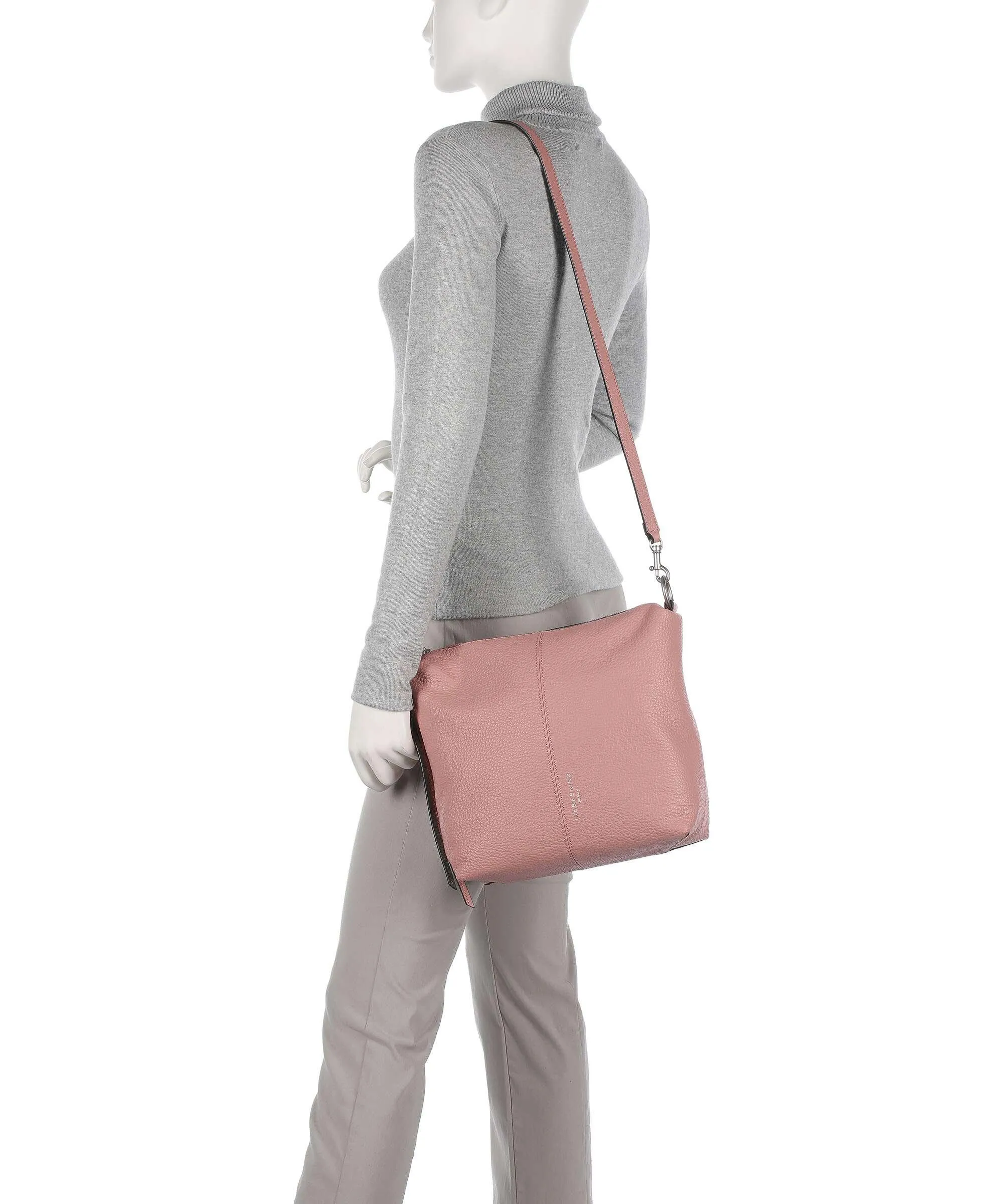 Liebeskind Aissa Heavy Pebble S Borsa hobo pelle granulata rosa  