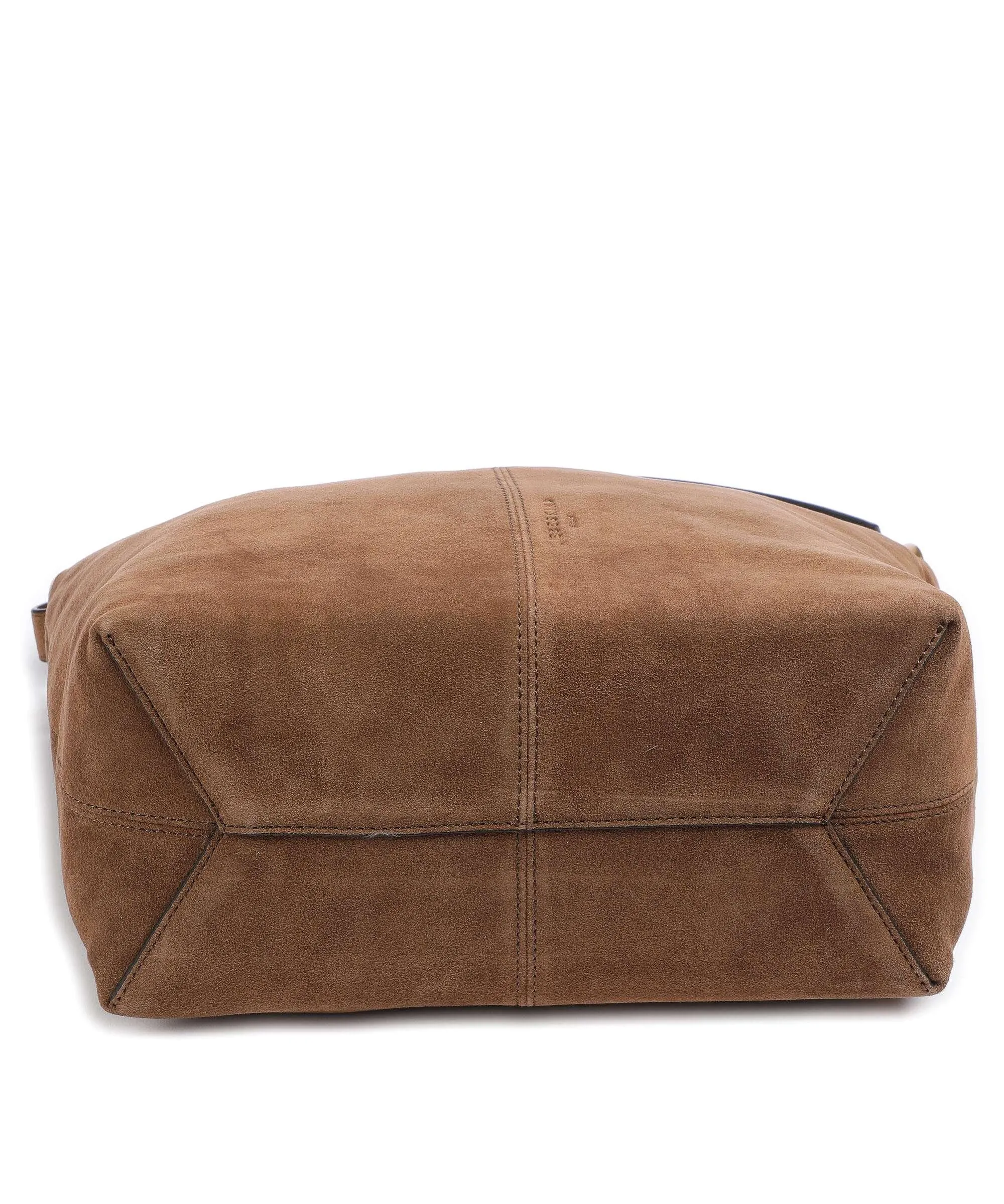  Liebeskind Aissa Hydro Suede M Borsa hobo pelle ruvida marrone  