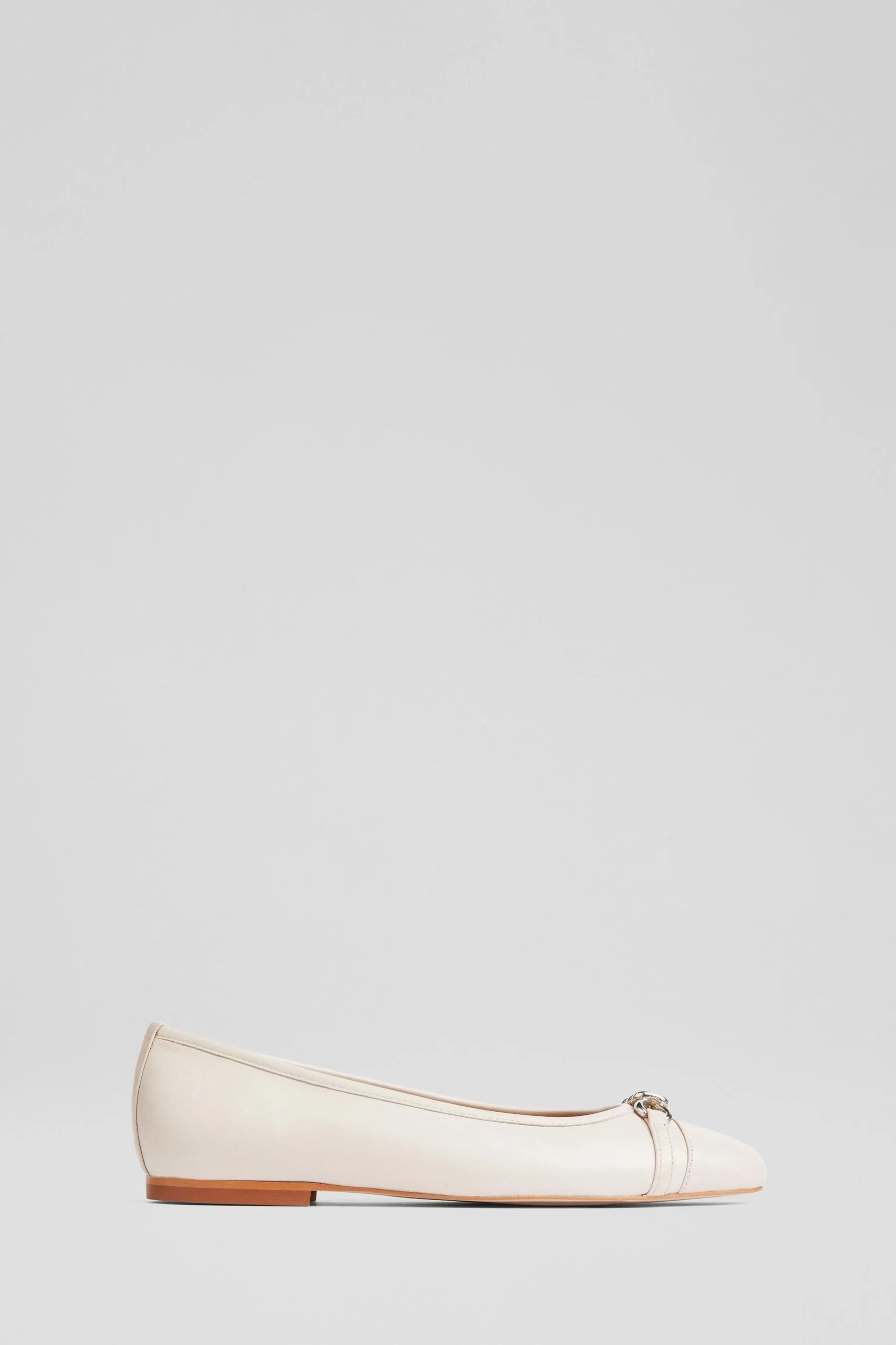 LK Bennett écru - Brielle - Ballerine Scarpe basse con incrocio sul bordo