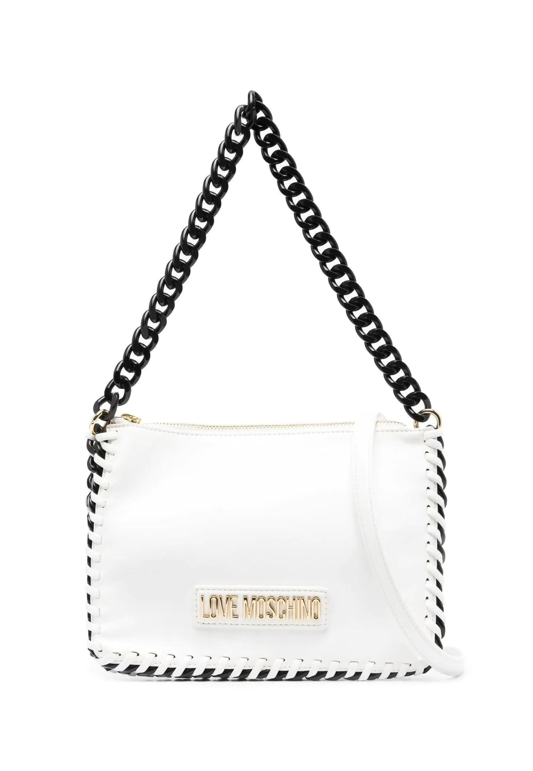 LOVE MOSCHINO Borsa Chain Bianco Nero JC4245PP0GKQ110A