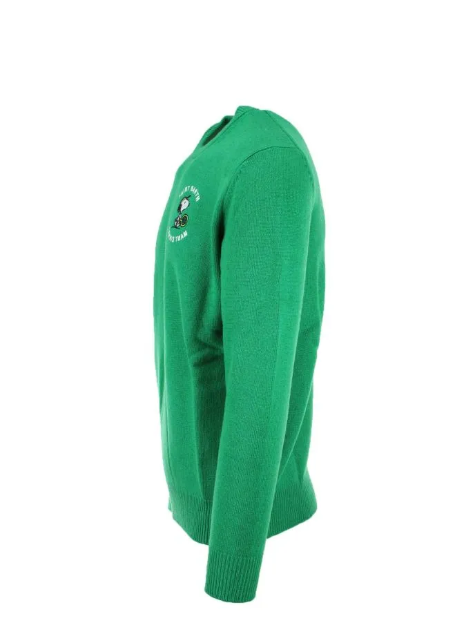 Maglia pullover girocollo in lana Saint Barth Tennis Team