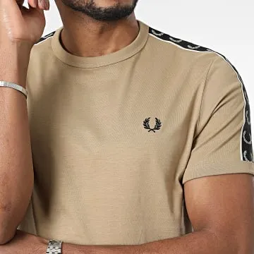 Maglietta con nastro a contrasto M4613 Camel