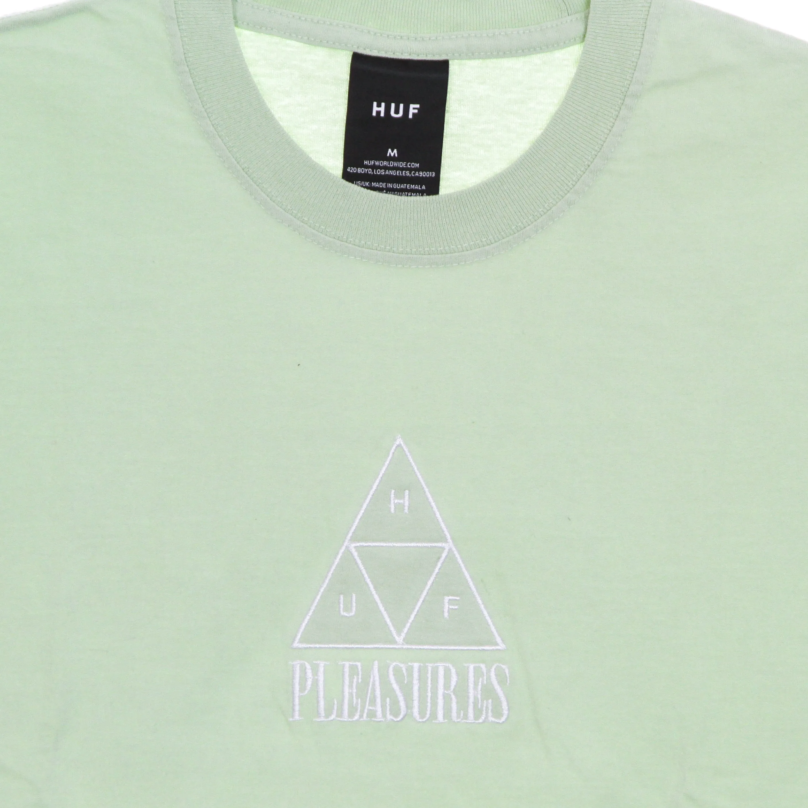 Maglietta Uomo Huf Dyed Tee X Pleasures Green