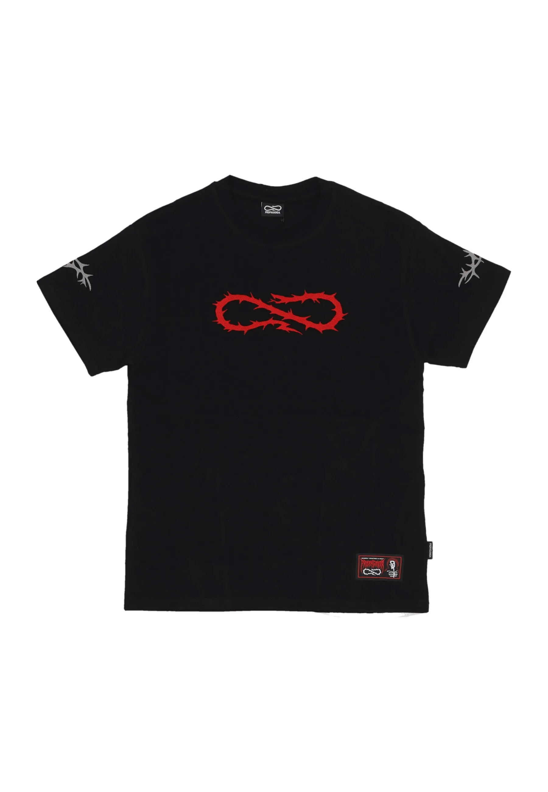 Maglietta Uomo Logo Crown Tee Black