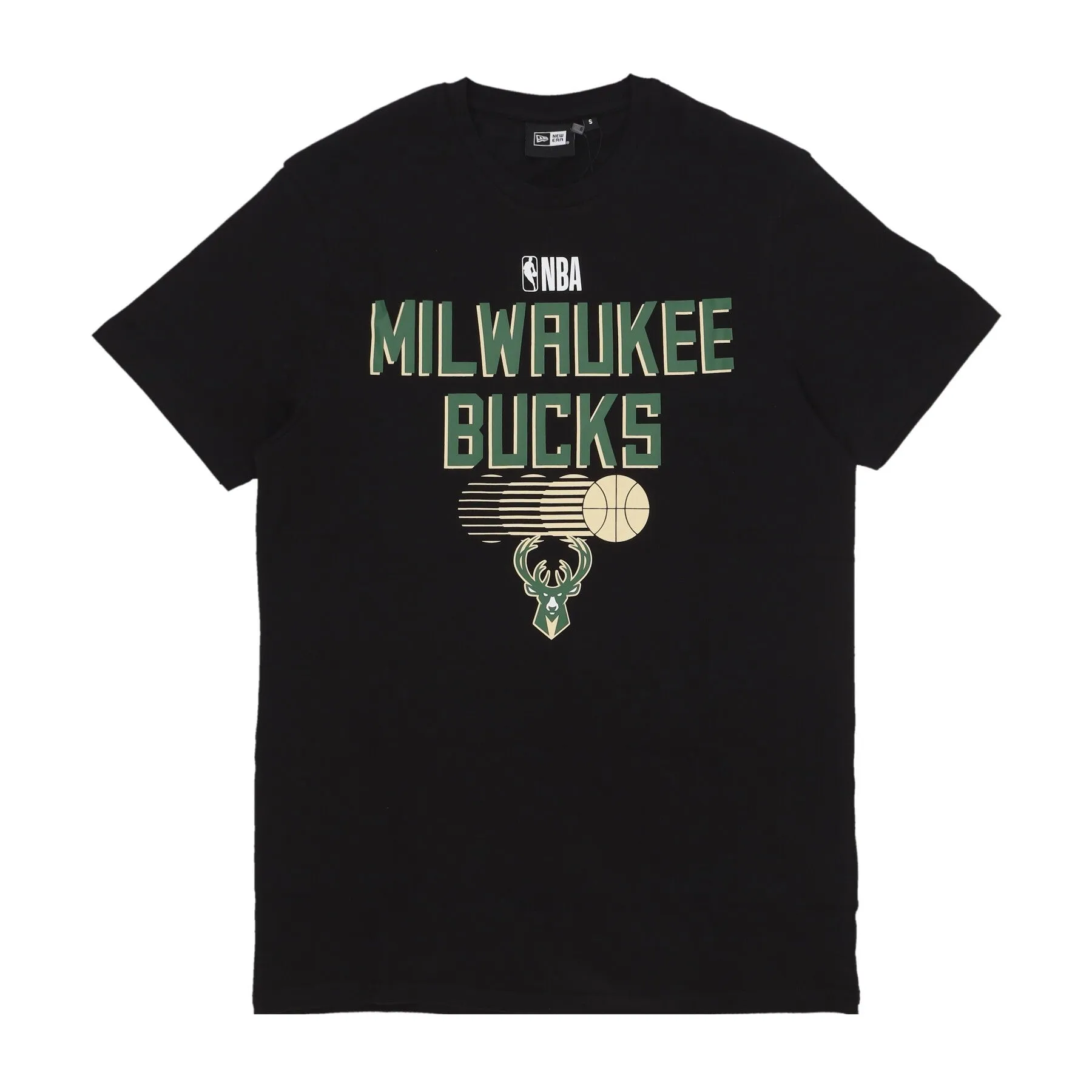 Maglietta Uomo Nba Team Graphic Tee Milbuc Black/dark Green