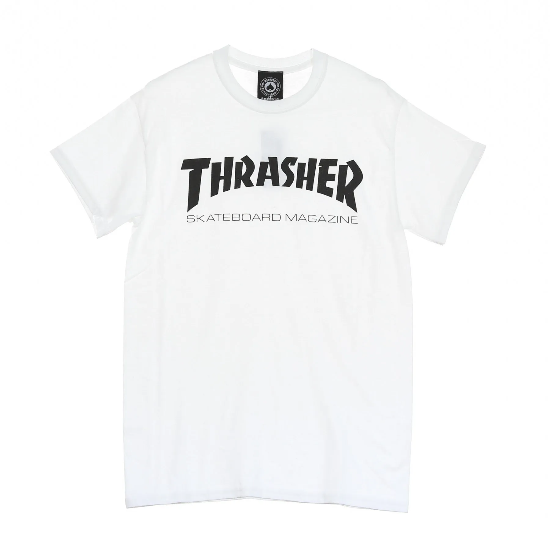Maglietta Uomo Skatemag Tee White/black
