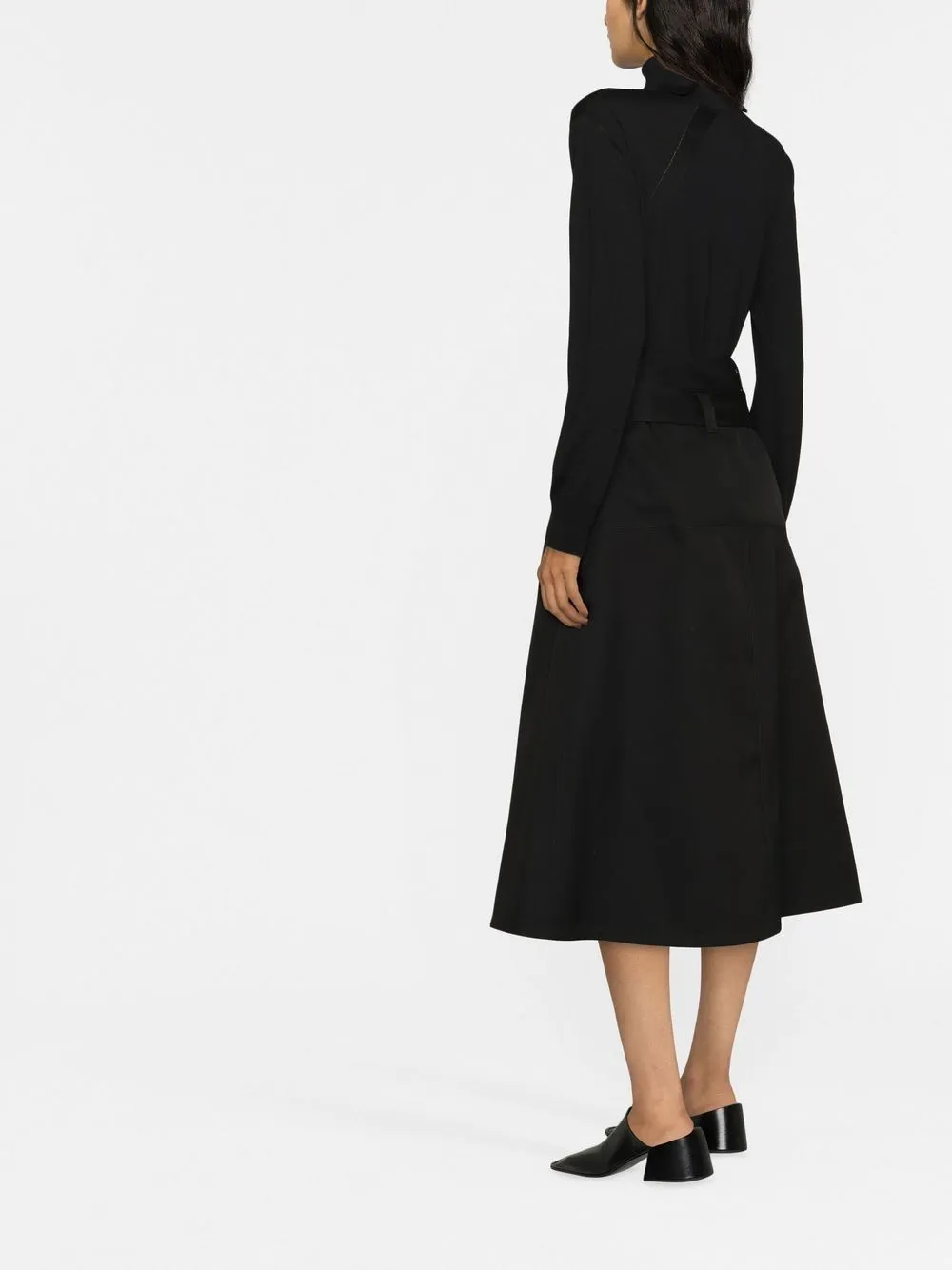 Maglione a collo alto in nero di Jil Sander - donna