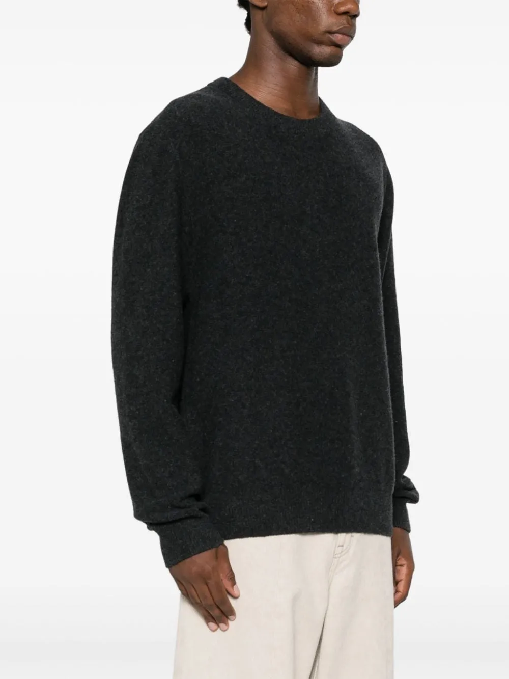 Maglione a girocollo in grigio Lemaire - uomo