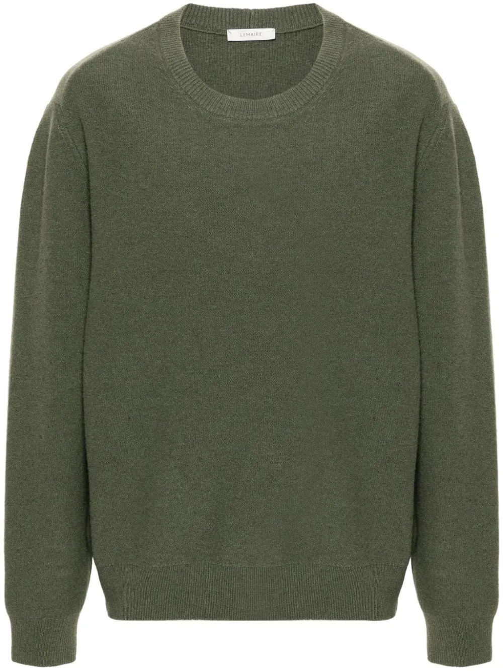 Maglione a girocollo in verde Lemaire - uomo