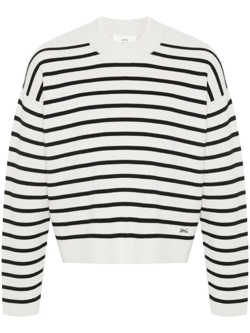 Maglione a righe in bianco e nero - unisex