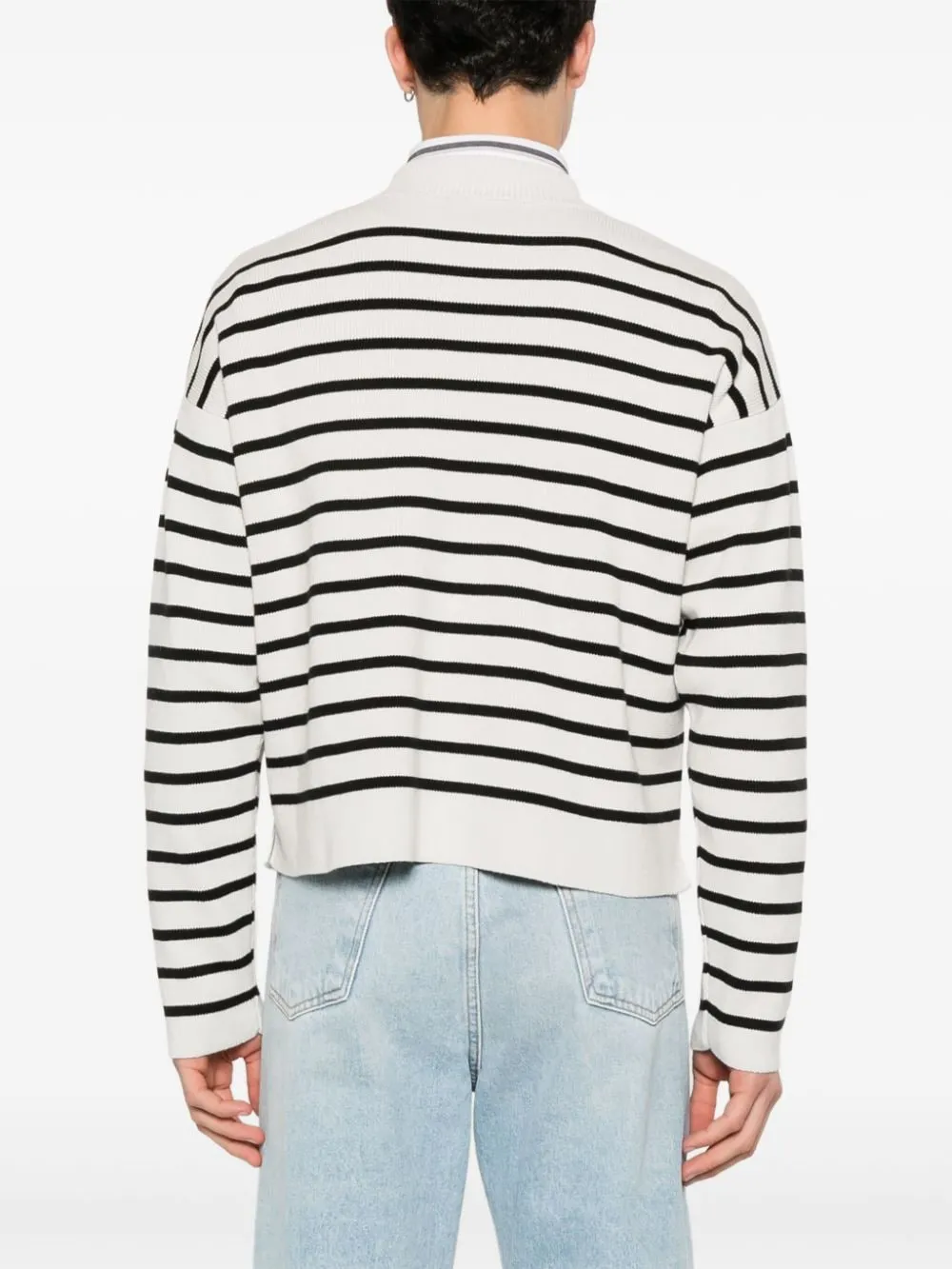 Maglione a righe in bianco e nero - unisex