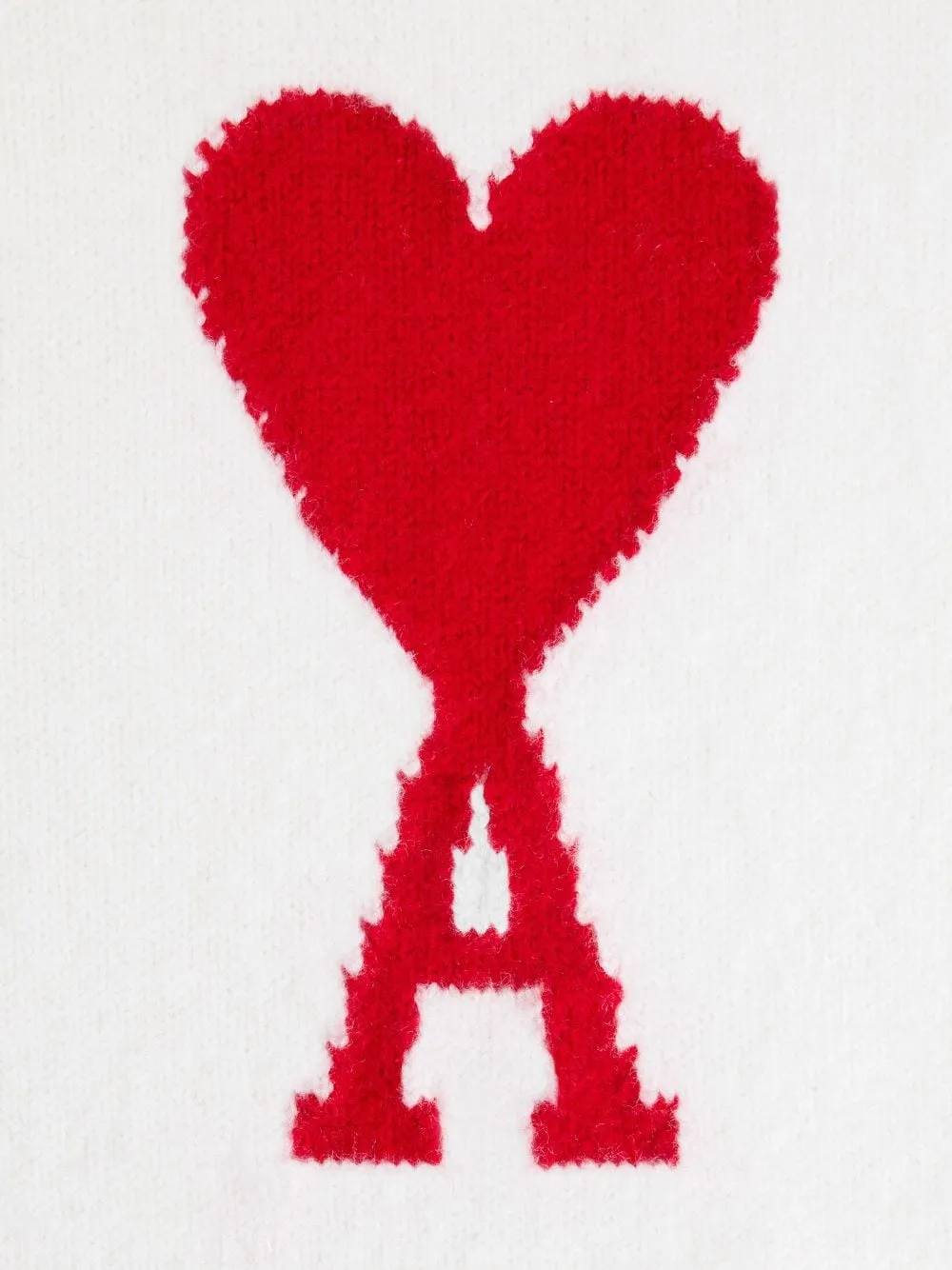 Maglione Ami de Coeur a collo alto in bianco - unisex