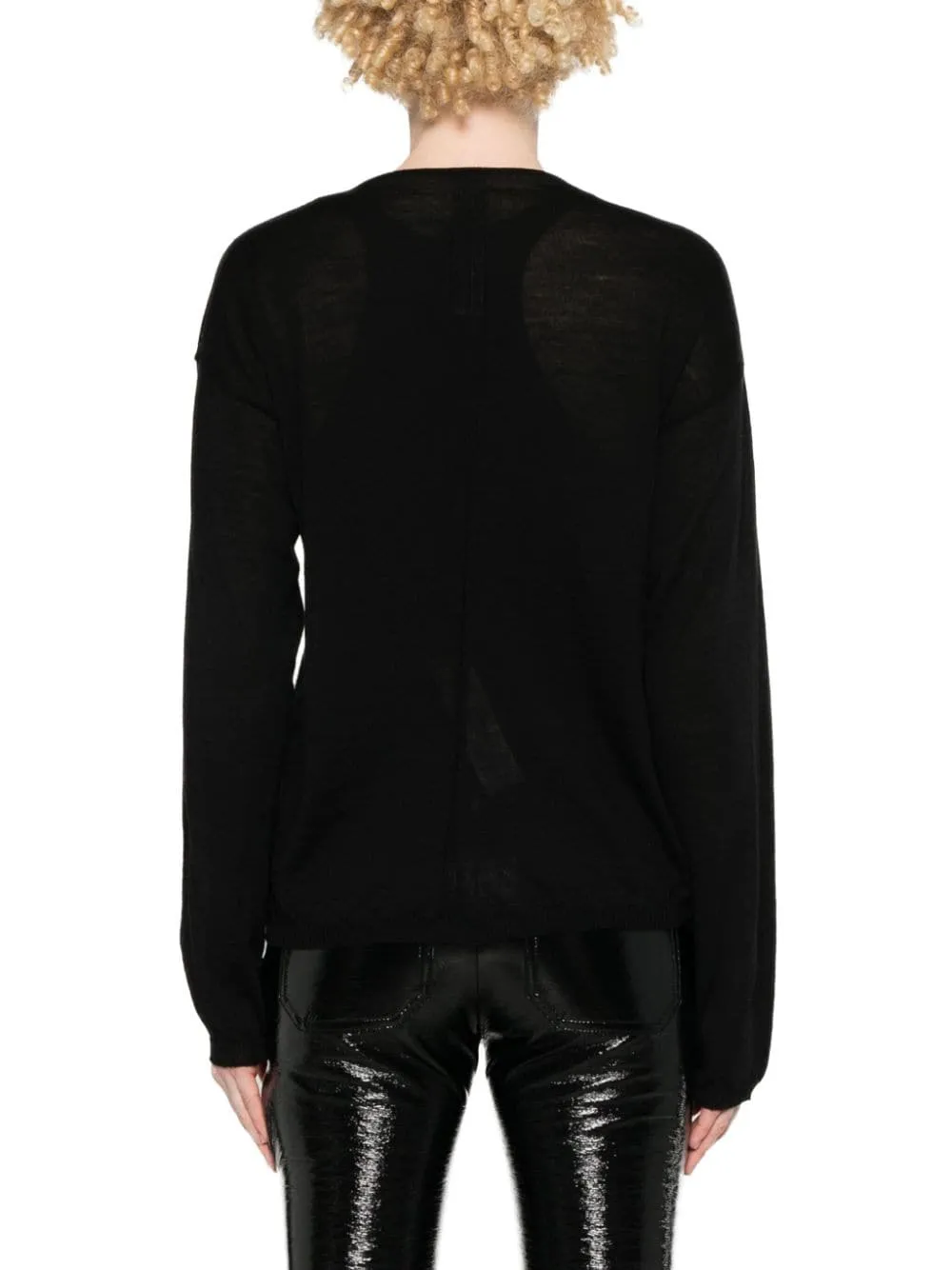 Maglione con cuciture in nero di Rick Owens - donna