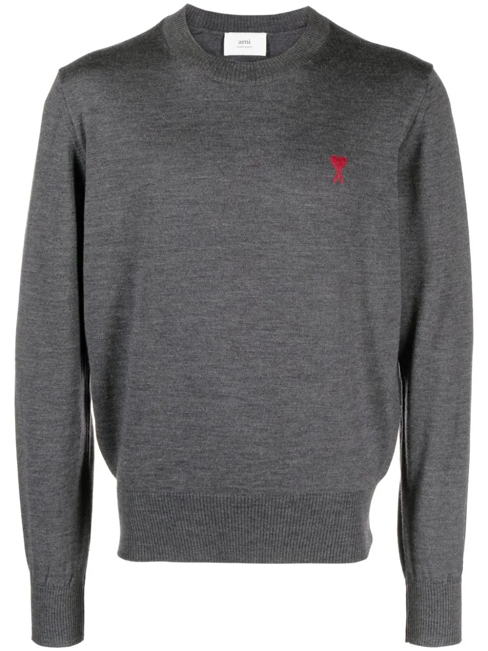 Maglione con ricamo in girgio - uomo