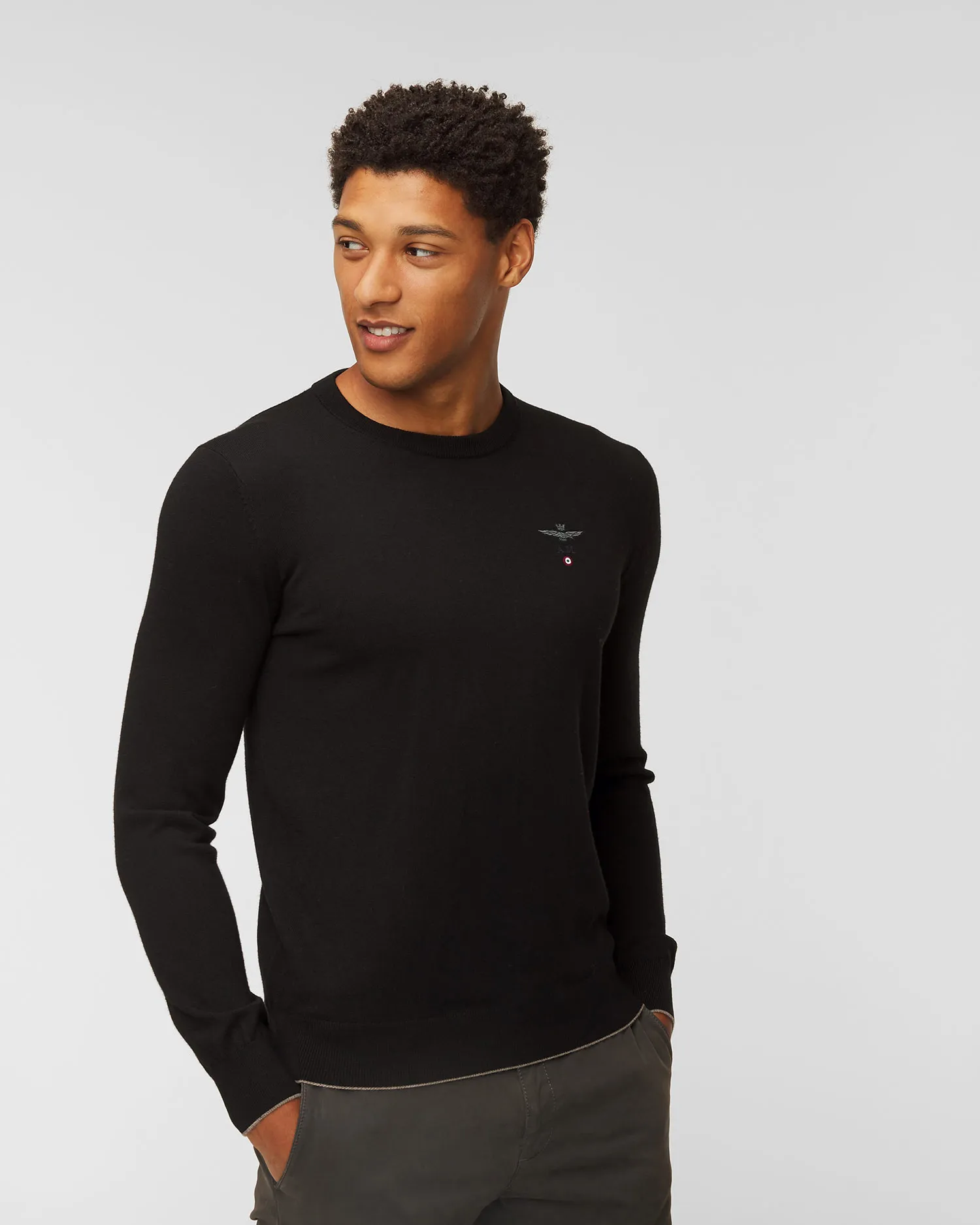 Maglione di lana AERONAUTICA MILITARE ma1388l415-34300