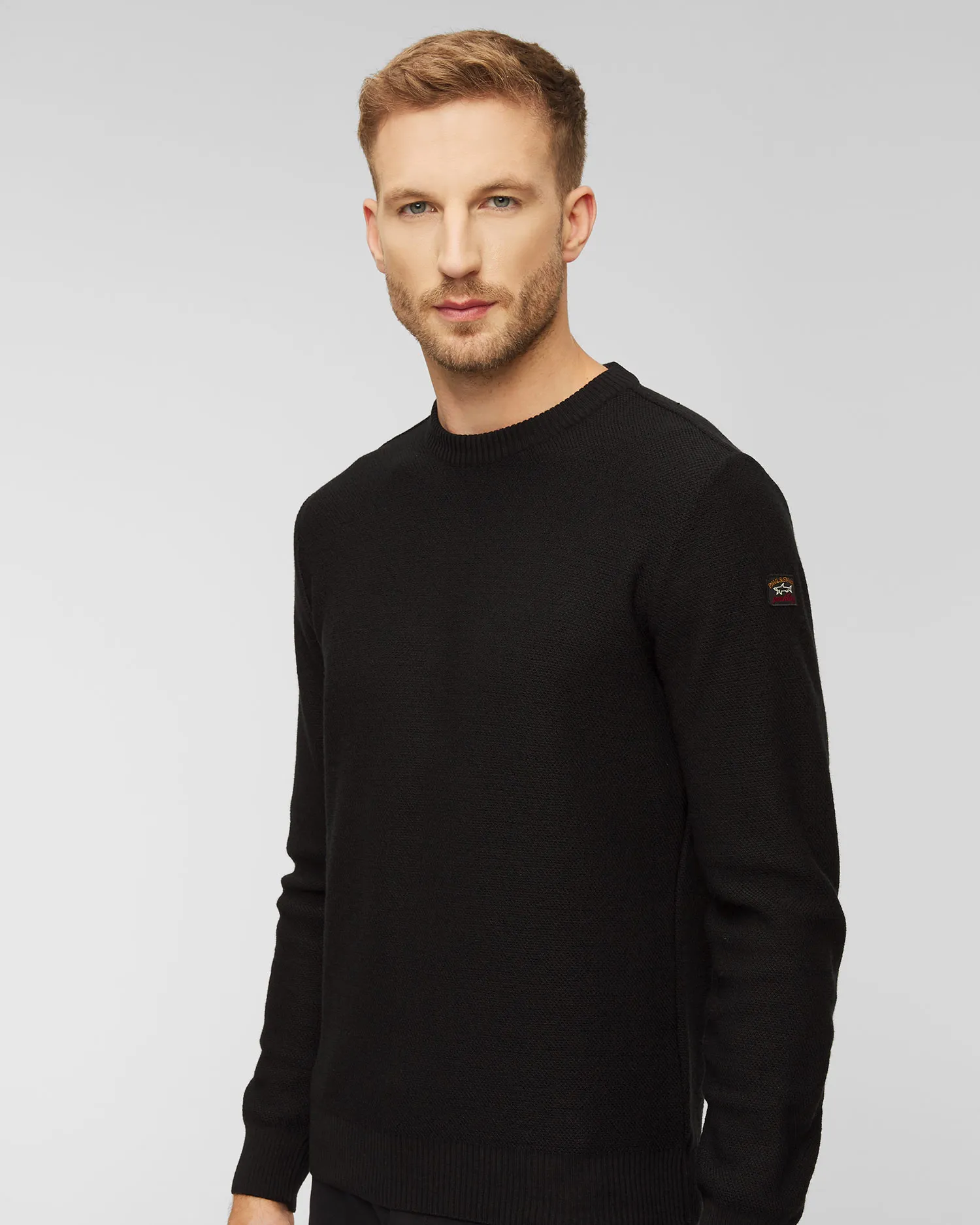Maglione di lana da uomo Paul&Shark Nero 13311017-11