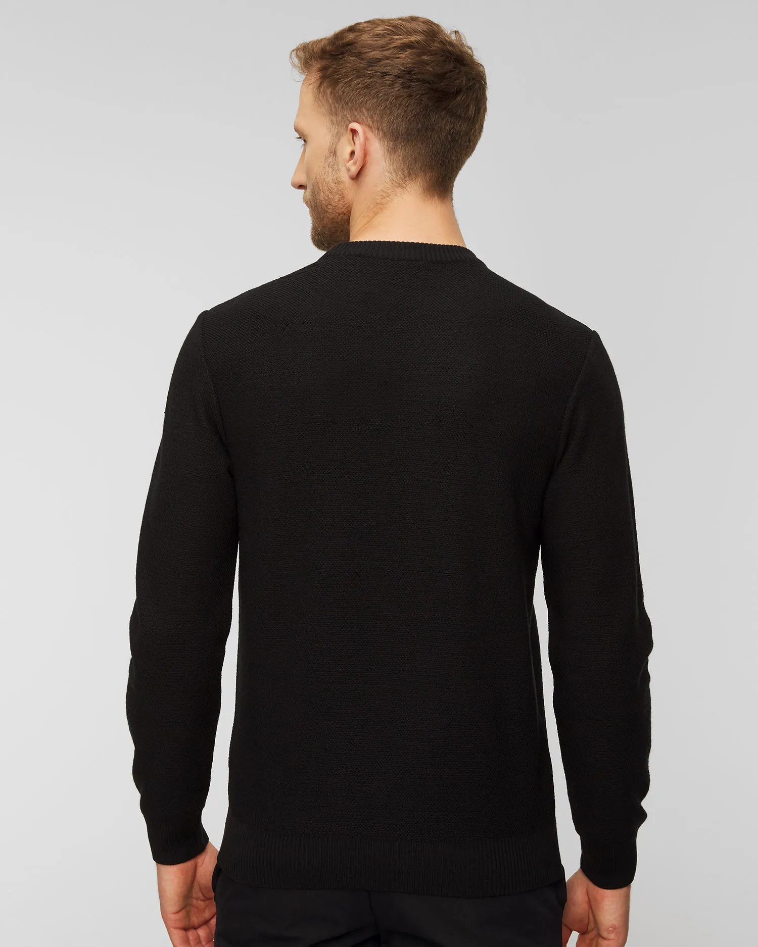 Maglione di lana da uomo Paul&Shark Nero 13311017-11