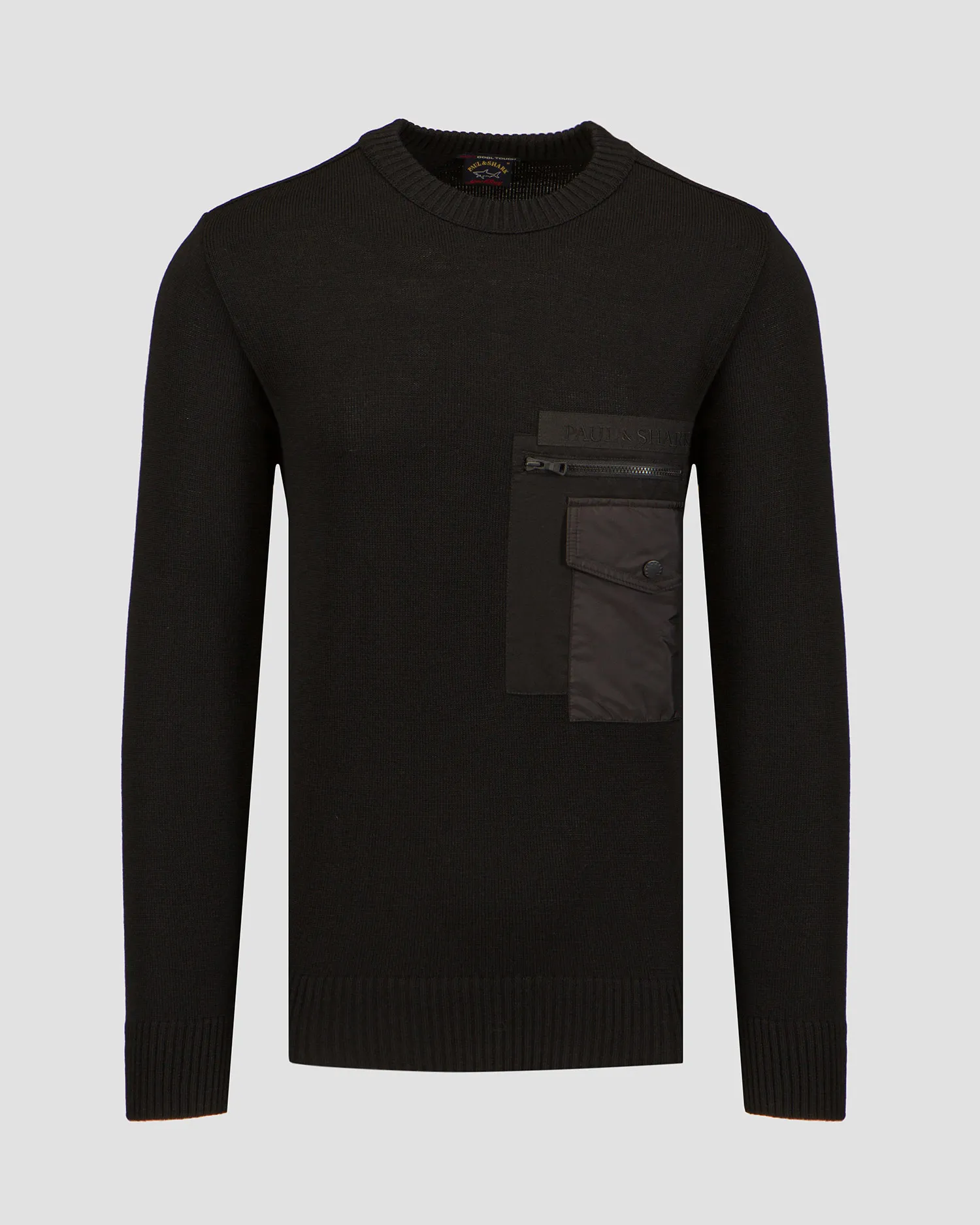 Maglione di lana da uomo Paul&Shark Nero 13311070-11