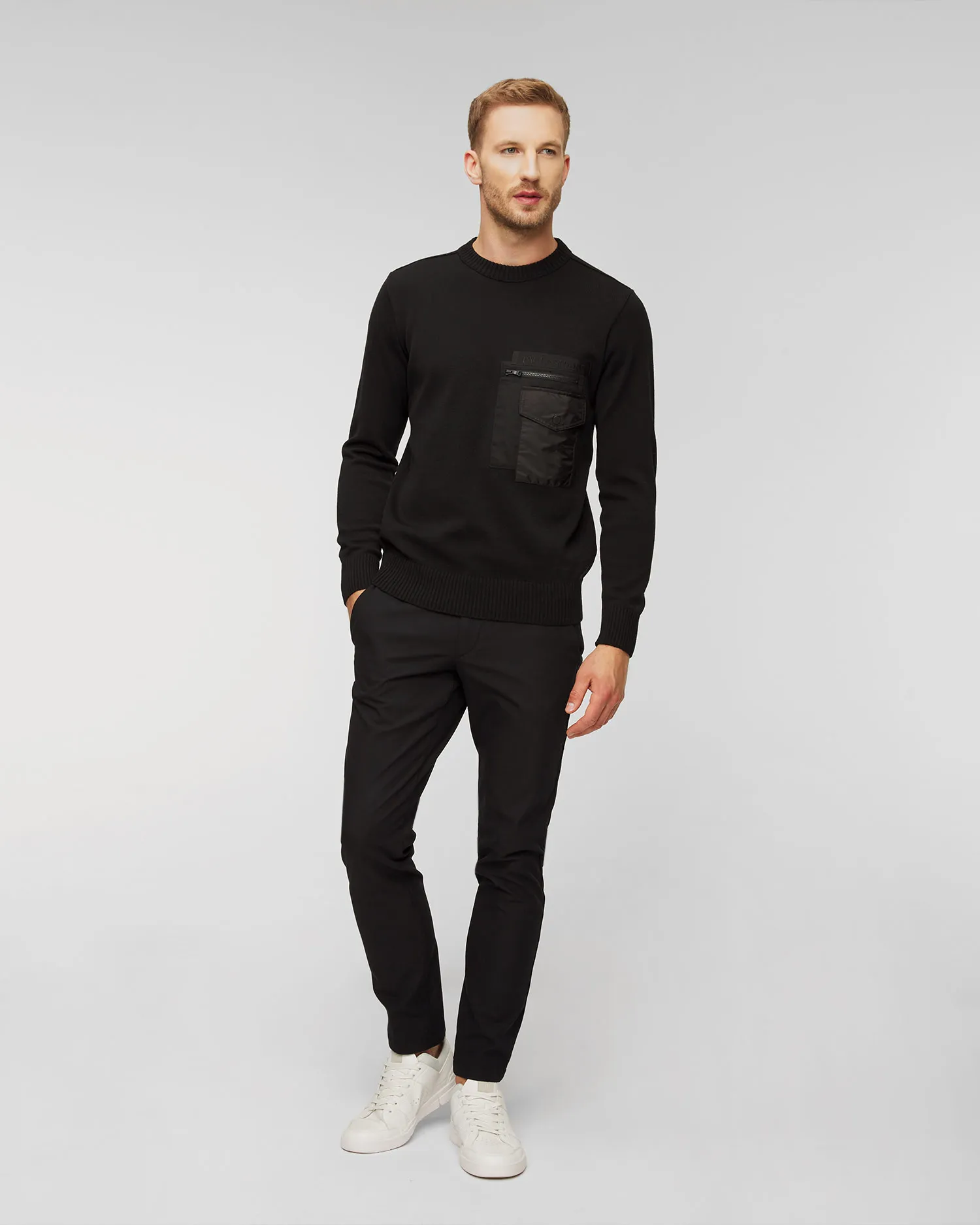 Maglione di lana da uomo Paul&Shark Nero 13311070-11