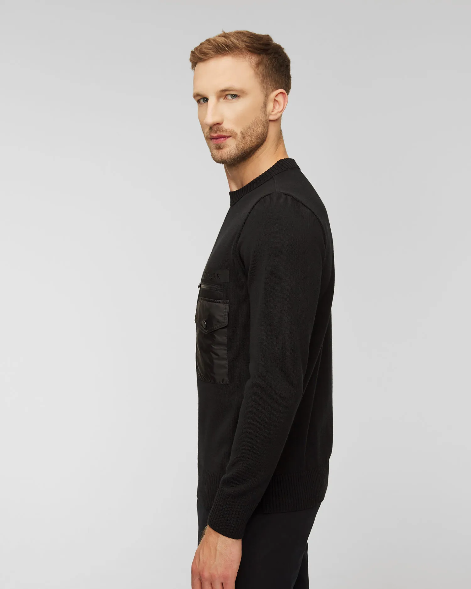Maglione di lana da uomo Paul&Shark Nero 13311070-11
